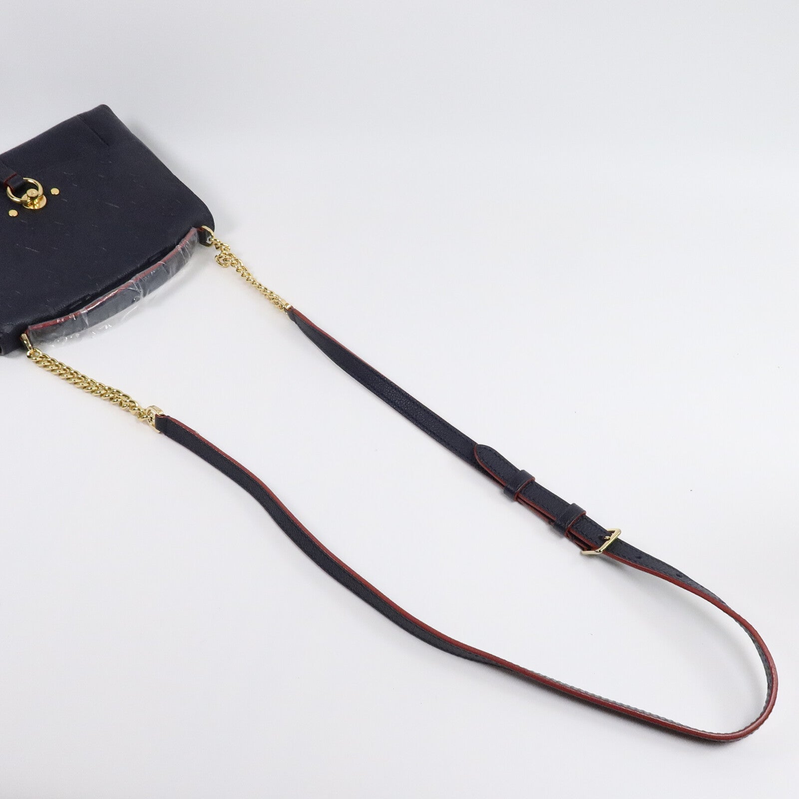 LOUIS VUITTON Monogram Empreinte Blanche BB手挽肩背兩用袋