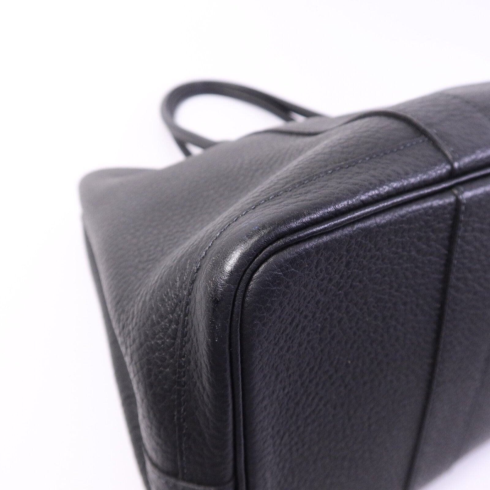 HERMES Negonda皮革GardenParty PM手挽袋Noir