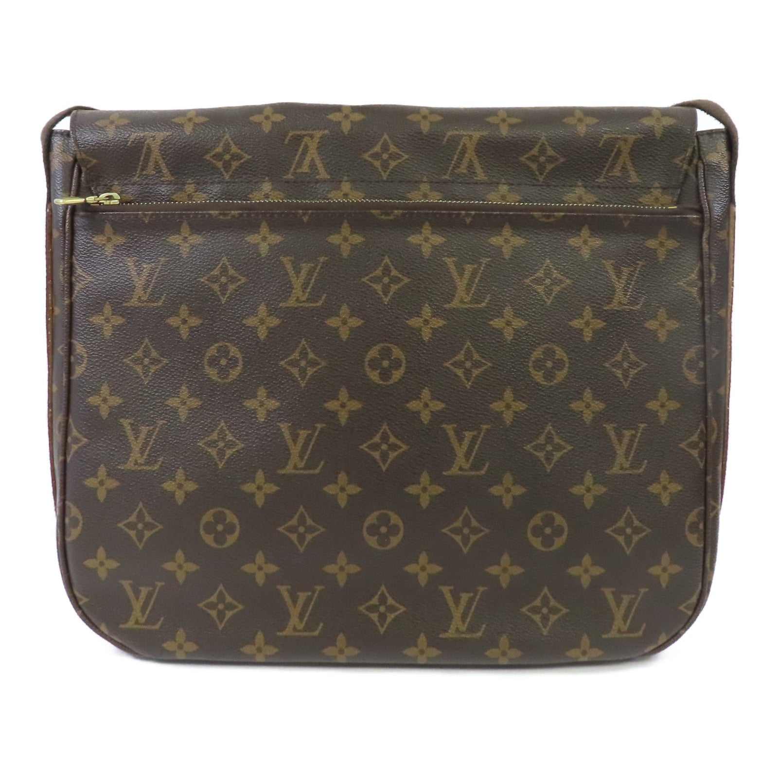 LOUIS VUITTON Monogram Beaubourg MM金扣肩背袋啡色