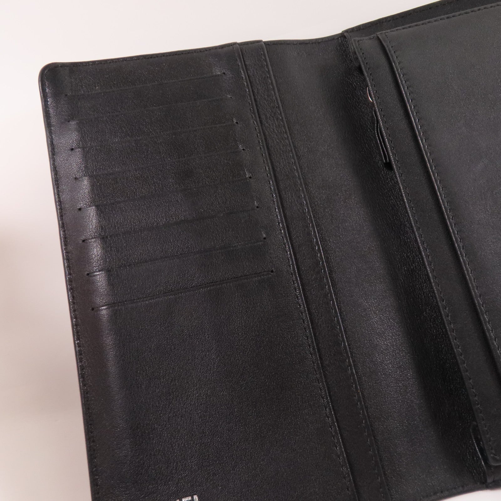 CHANEL 牛皮皮革Long Wallet銀扣長錢包