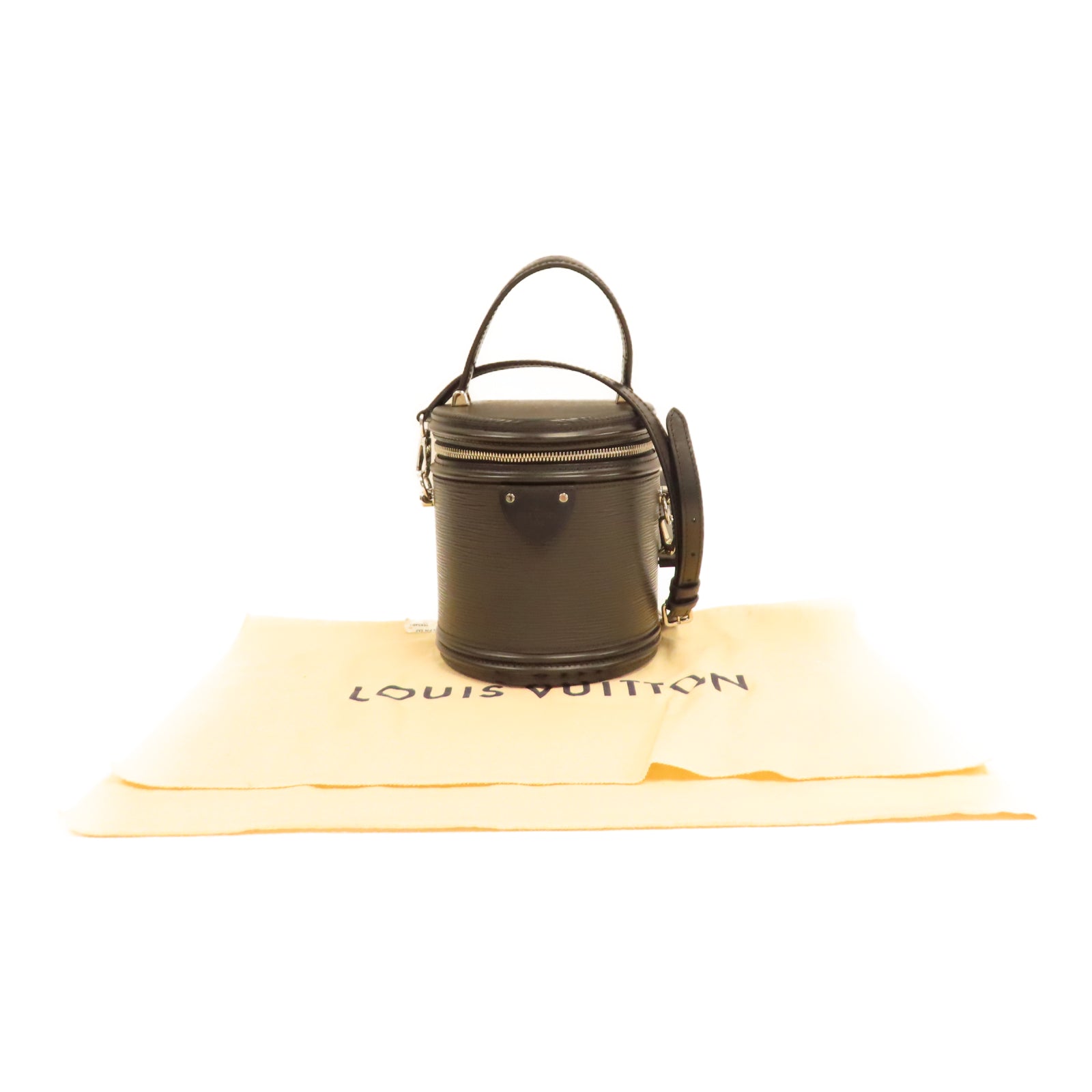LOUIS VUITTON 【激減優惠】Epi Cannes銀扣手挽肩背兩用袋黑色