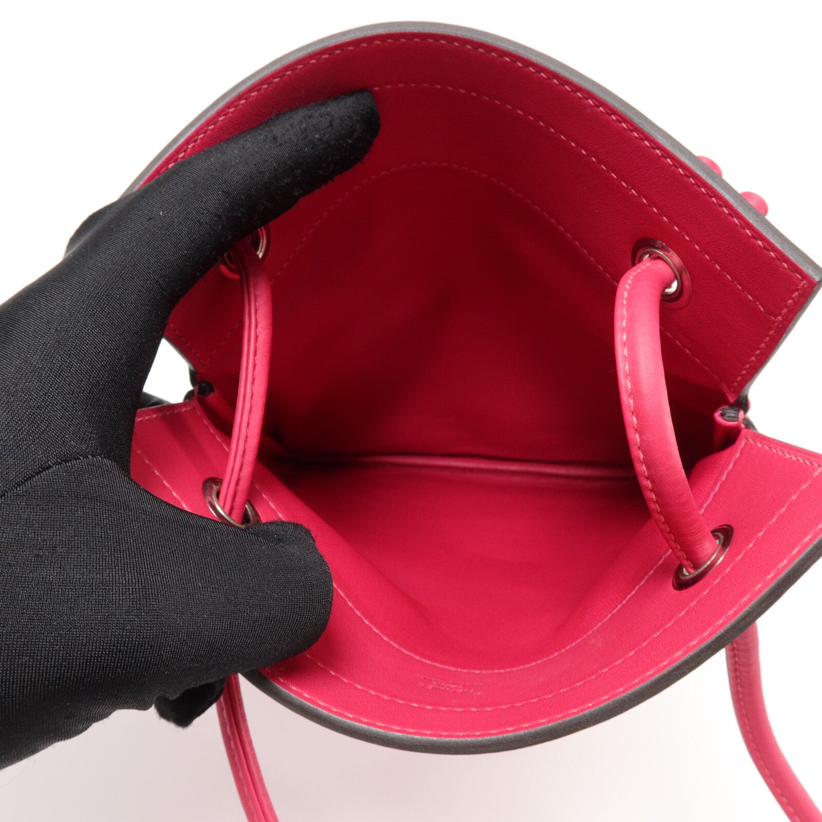 HERMES Swift皮革Aline Mini肩背袋Framboise