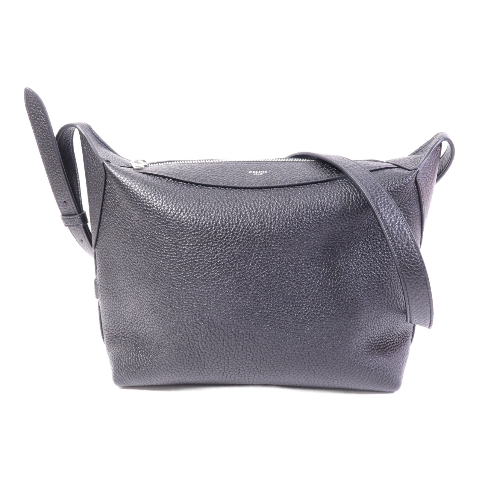 CELINE 牛皮皮革Harry銀扣肩背袋
