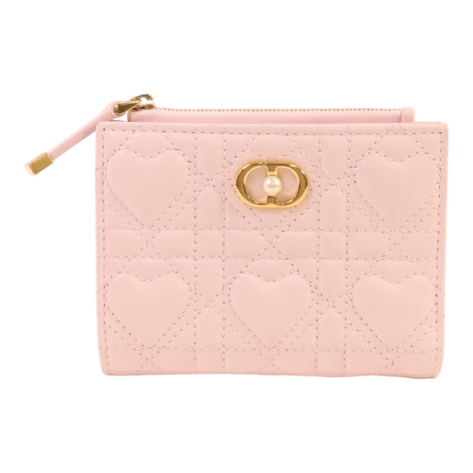 Dior 牛皮皮革Wallet金扣錢包