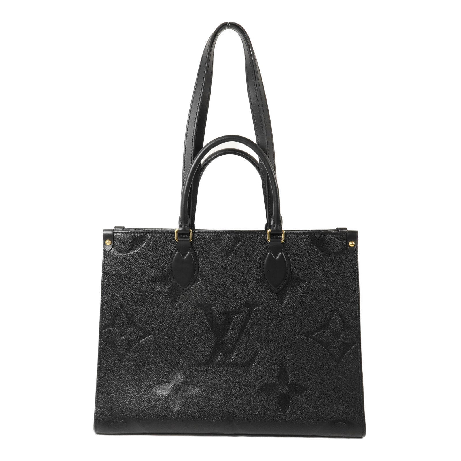 LOUIS VUITTON Monogram Empreinte On The Go MM手挽肩背兩用袋