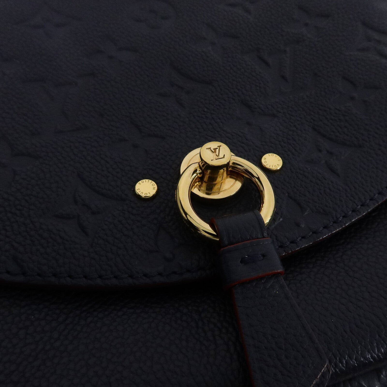 LOUIS VUITTON Monogram Empreinte Blanche BB手挽肩背兩用袋