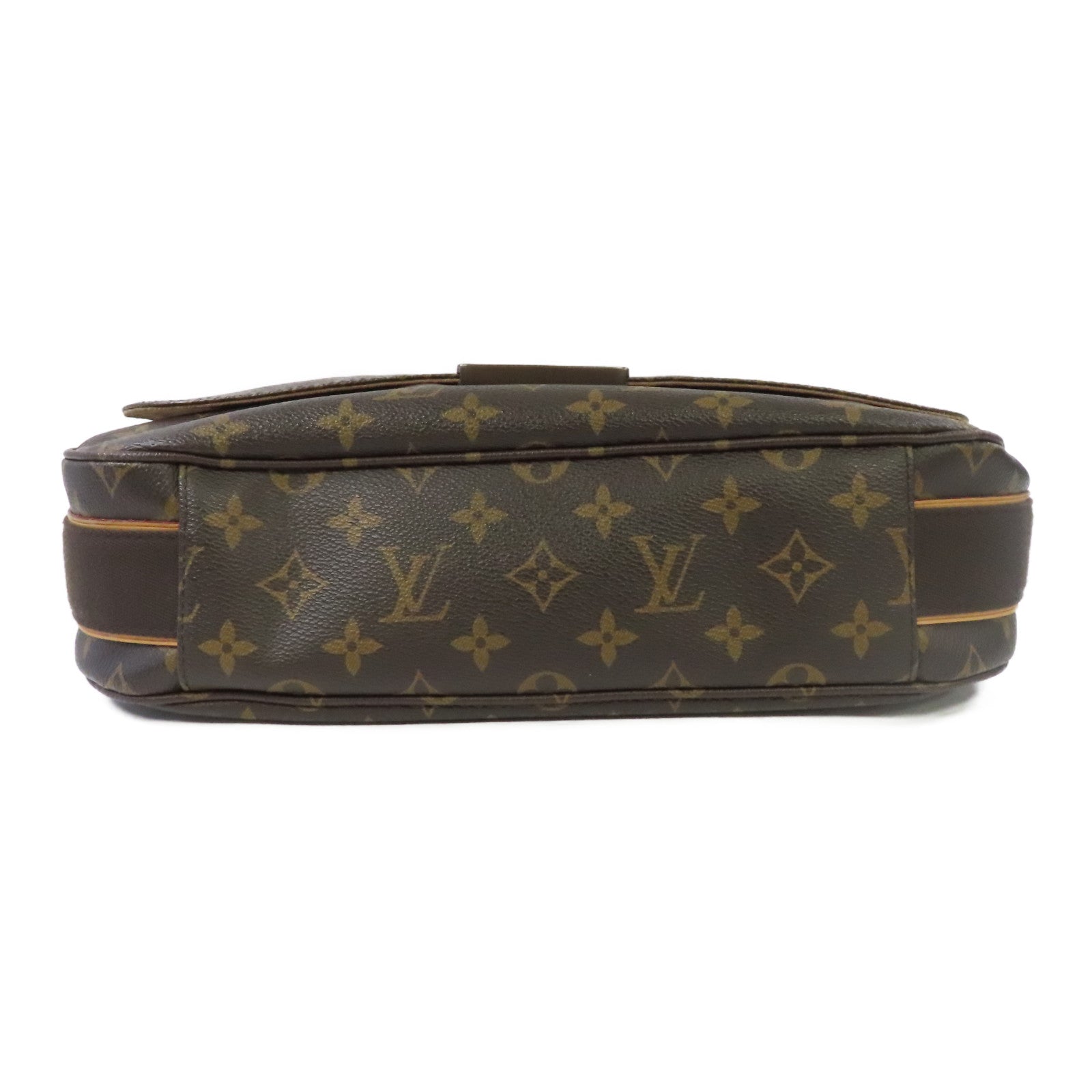 LOUIS VUITTON Monogram Beaubourg MM金扣肩背袋啡色