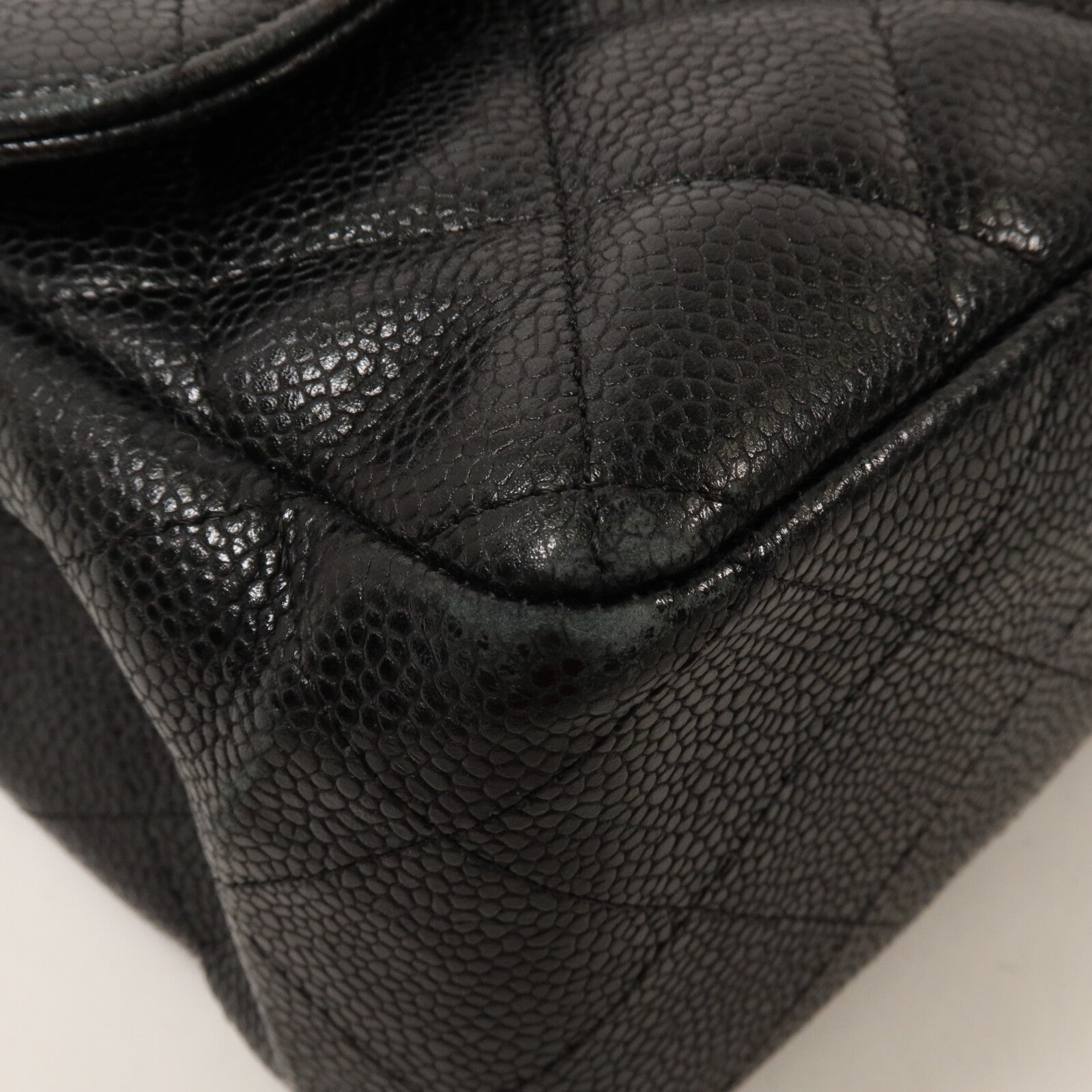 CHANEL 牛皮皮革Large Classic鏈帶肩背袋