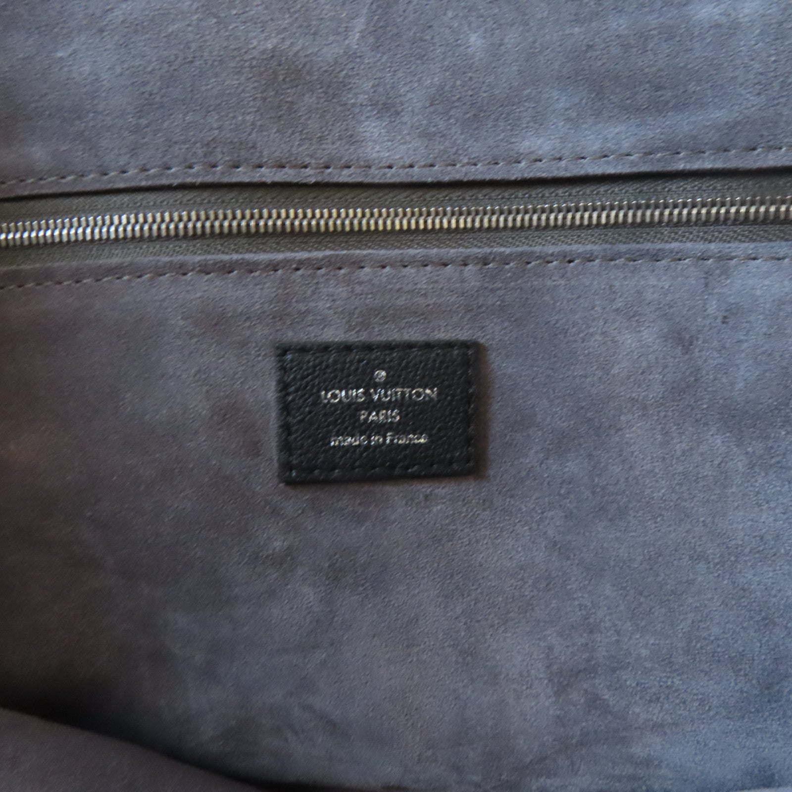 LOUIS VUITTON 【激減優惠】牛皮皮革Lockit MM銀扣手挽袋黑色