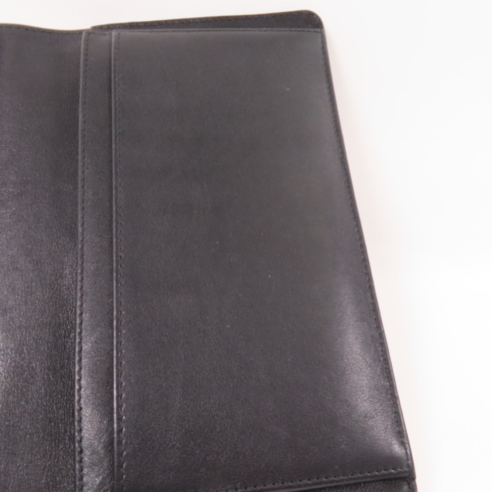 CHANEL 牛皮皮革Long Wallet銀扣長錢包