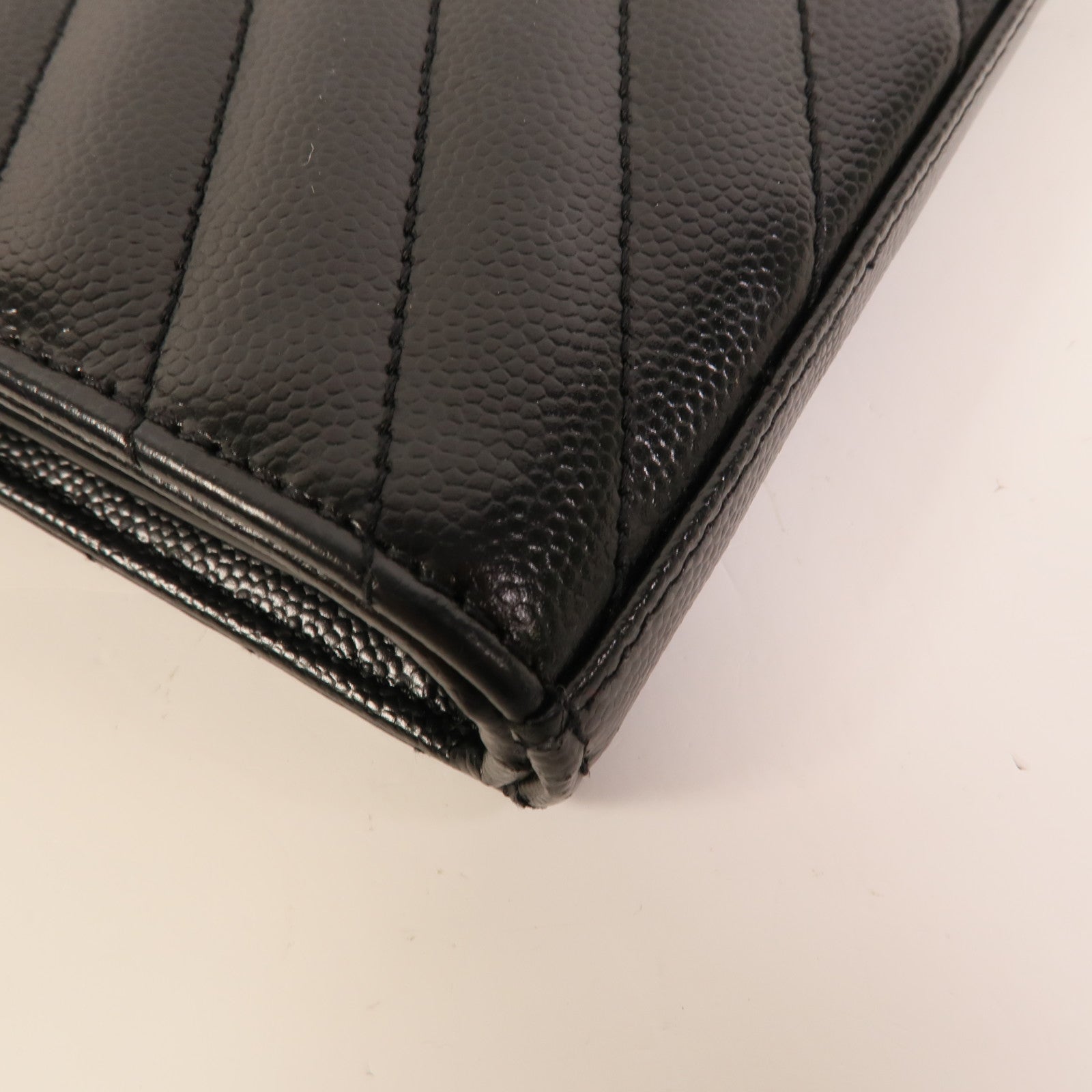 SAINT LAURENT 牛皮皮革Cassandre Envelope鏈帶肩背袋