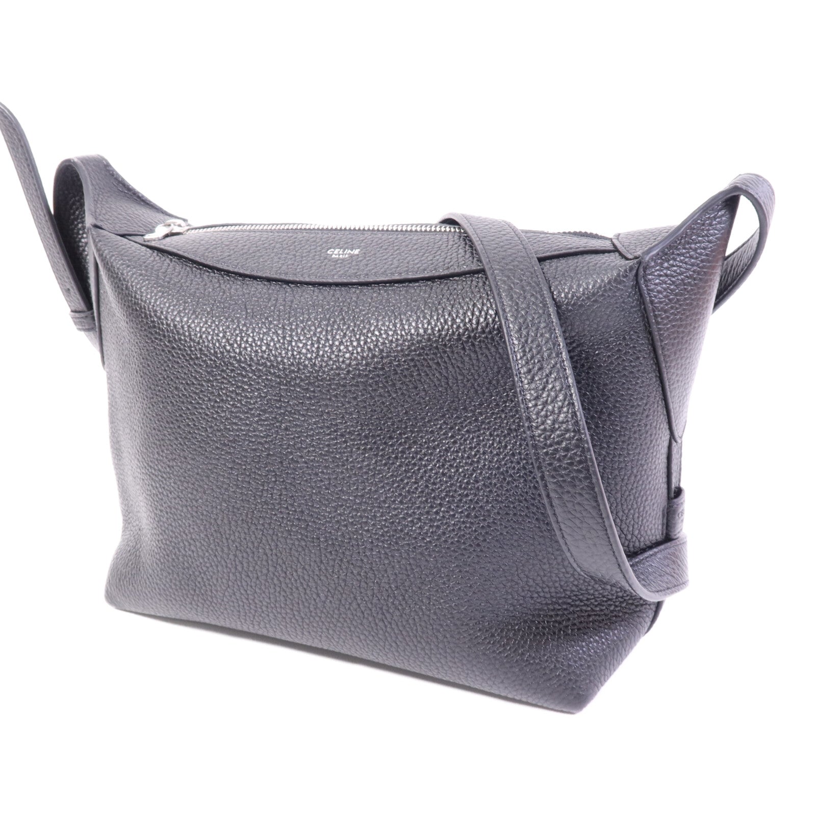 CELINE 牛皮皮革Harry銀扣肩背袋