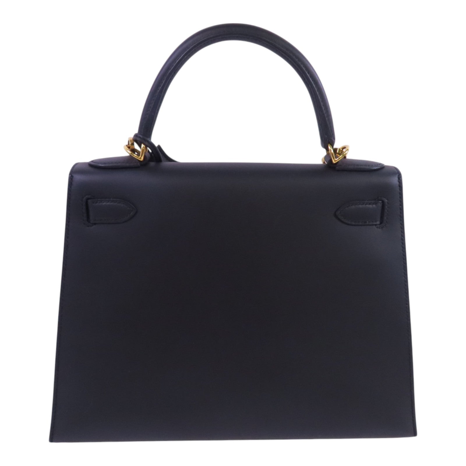 HERMES Sombrero皮革Kelly 28 2Way Hand Bag金扣手挽肩背兩用袋