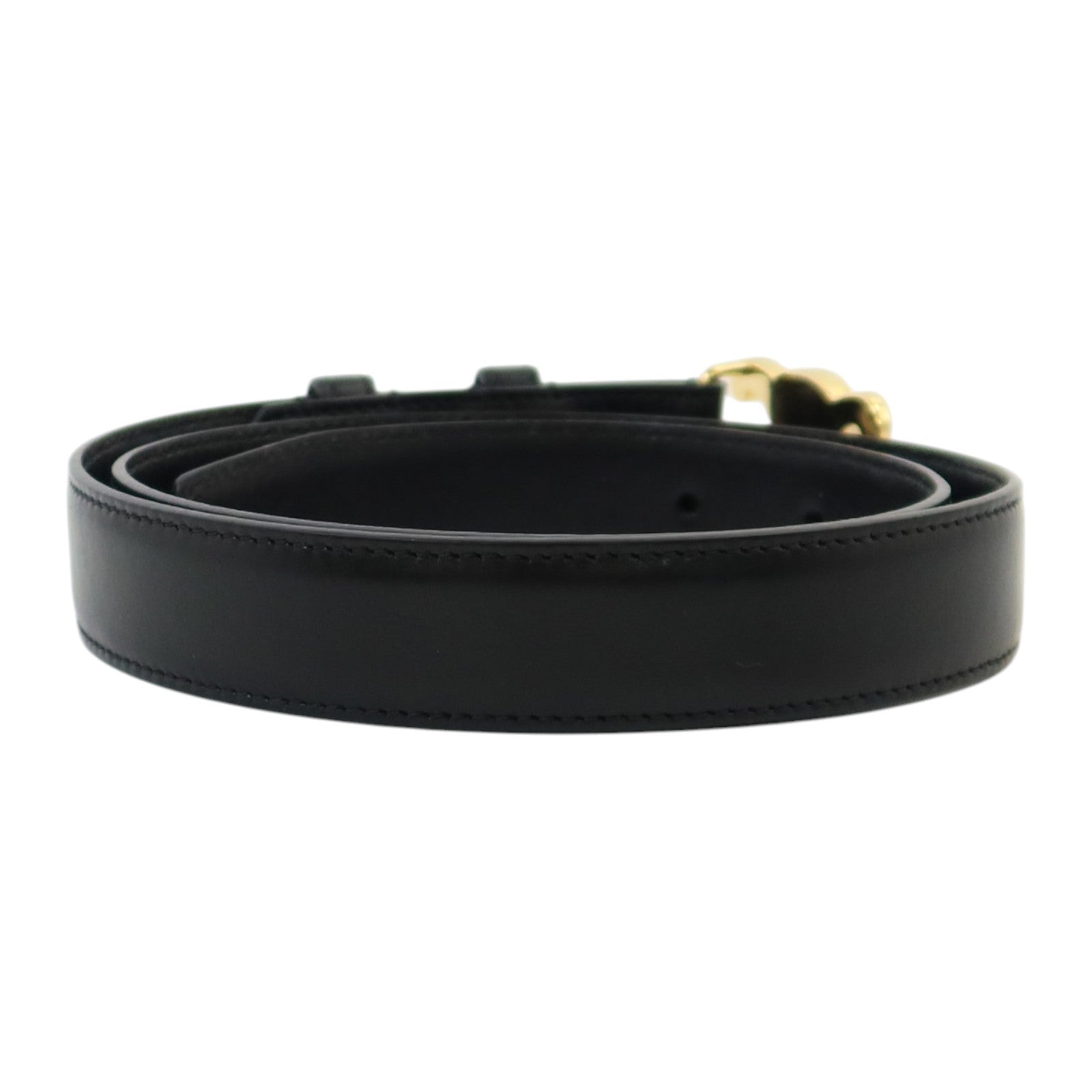 CELINE 牛皮皮革Triomphe Belt 75cm金扣皮帶
