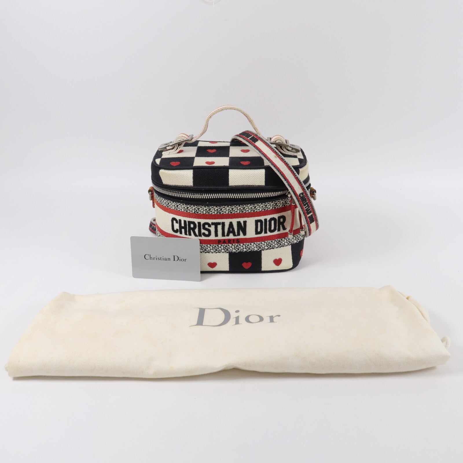Dior 帆布Travel Vanity case Small手挽肩背兩用袋