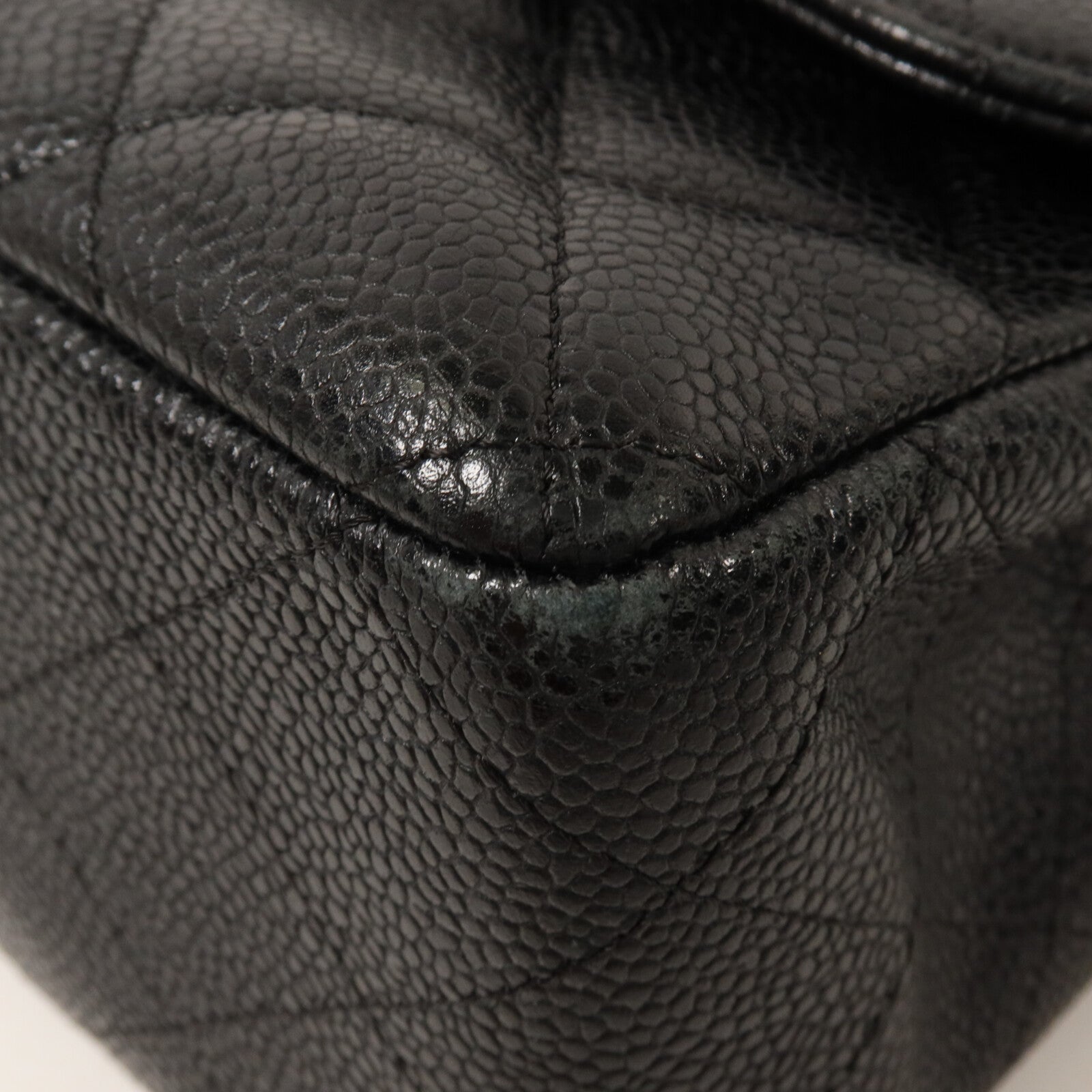 CHANEL 牛皮皮革Large Classic鏈帶肩背袋