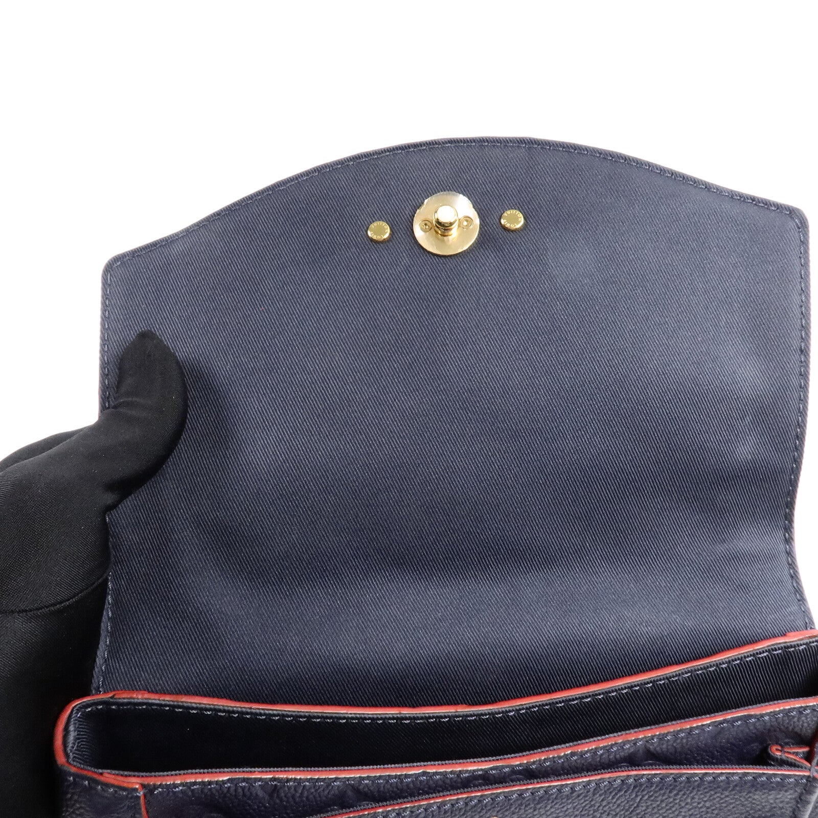 LOUIS VUITTON Monogram Empreinte Blanche BB手挽肩背兩用袋