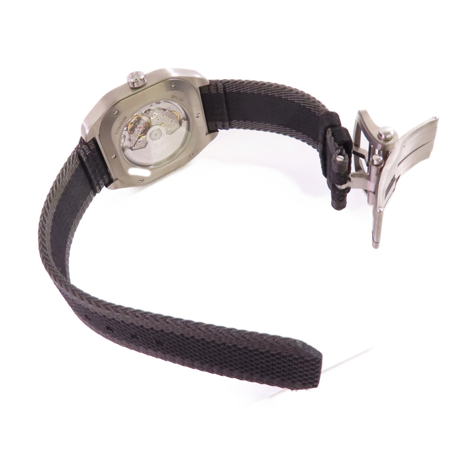 HERMES HO8 Watch鈦金屬/皮帶自動機芯手錶灰色