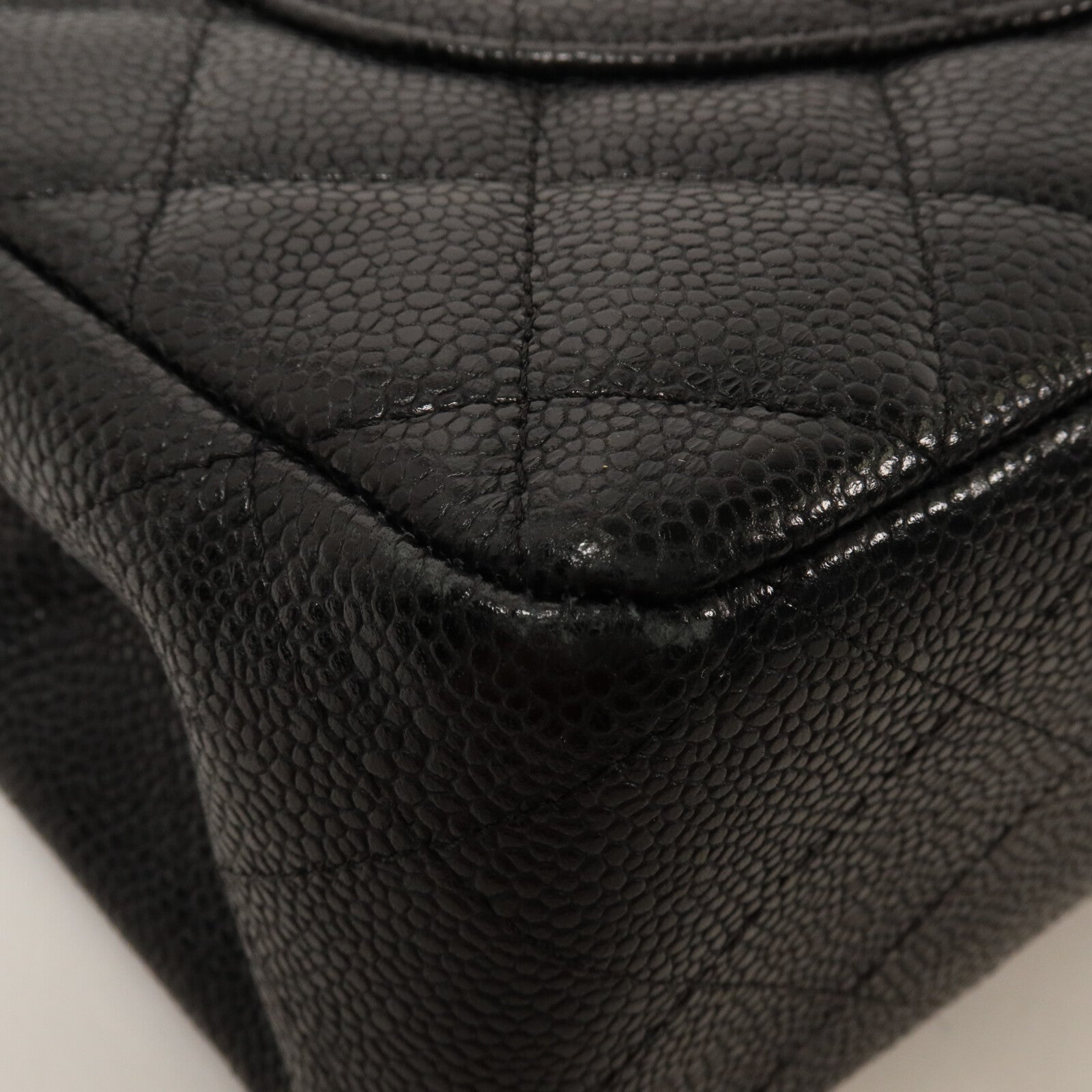 CHANEL 牛皮皮革Large Classic鏈帶肩背袋
