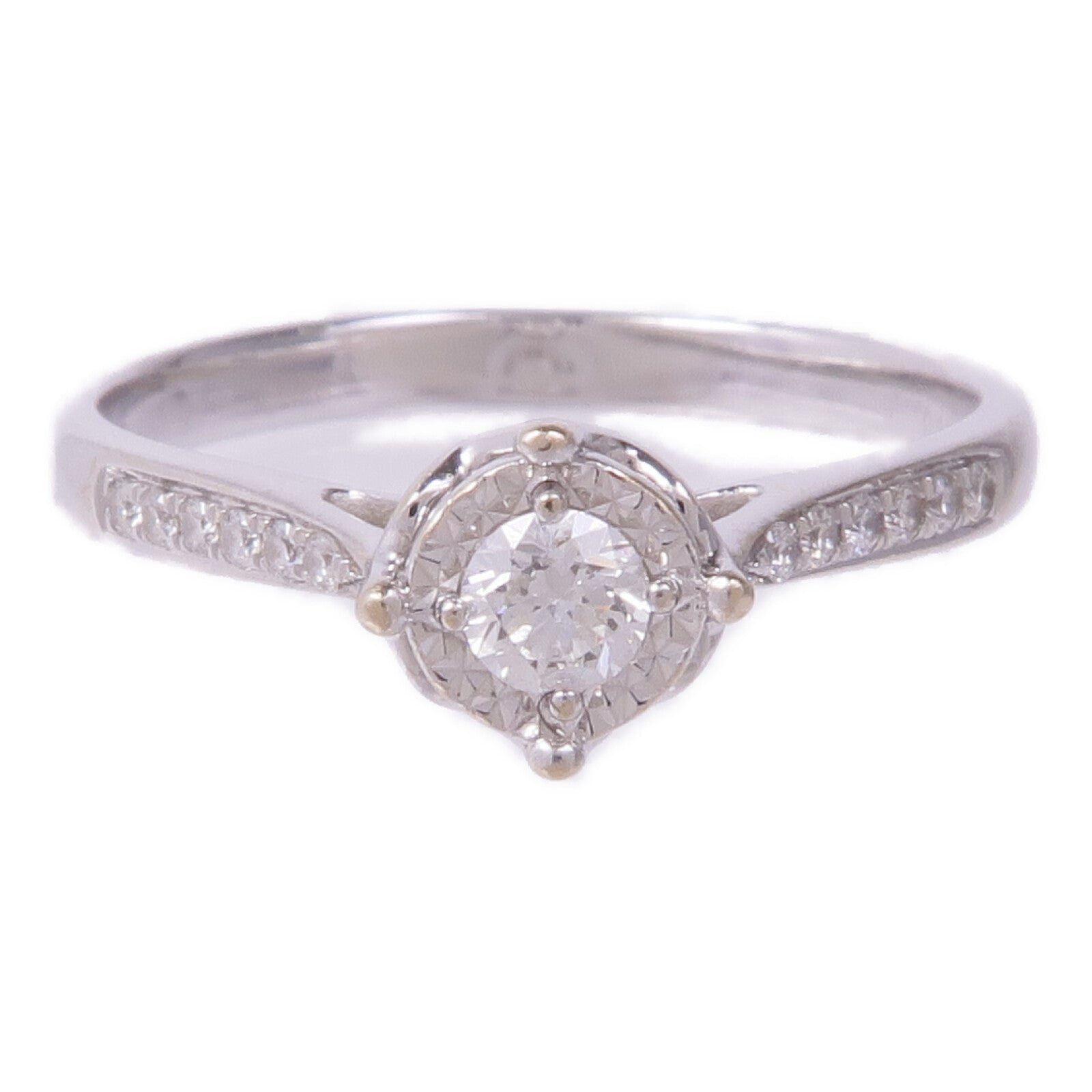 JEWELRY 【激減優惠】18K白金Diamond Ring鑽石戒指US#7.5