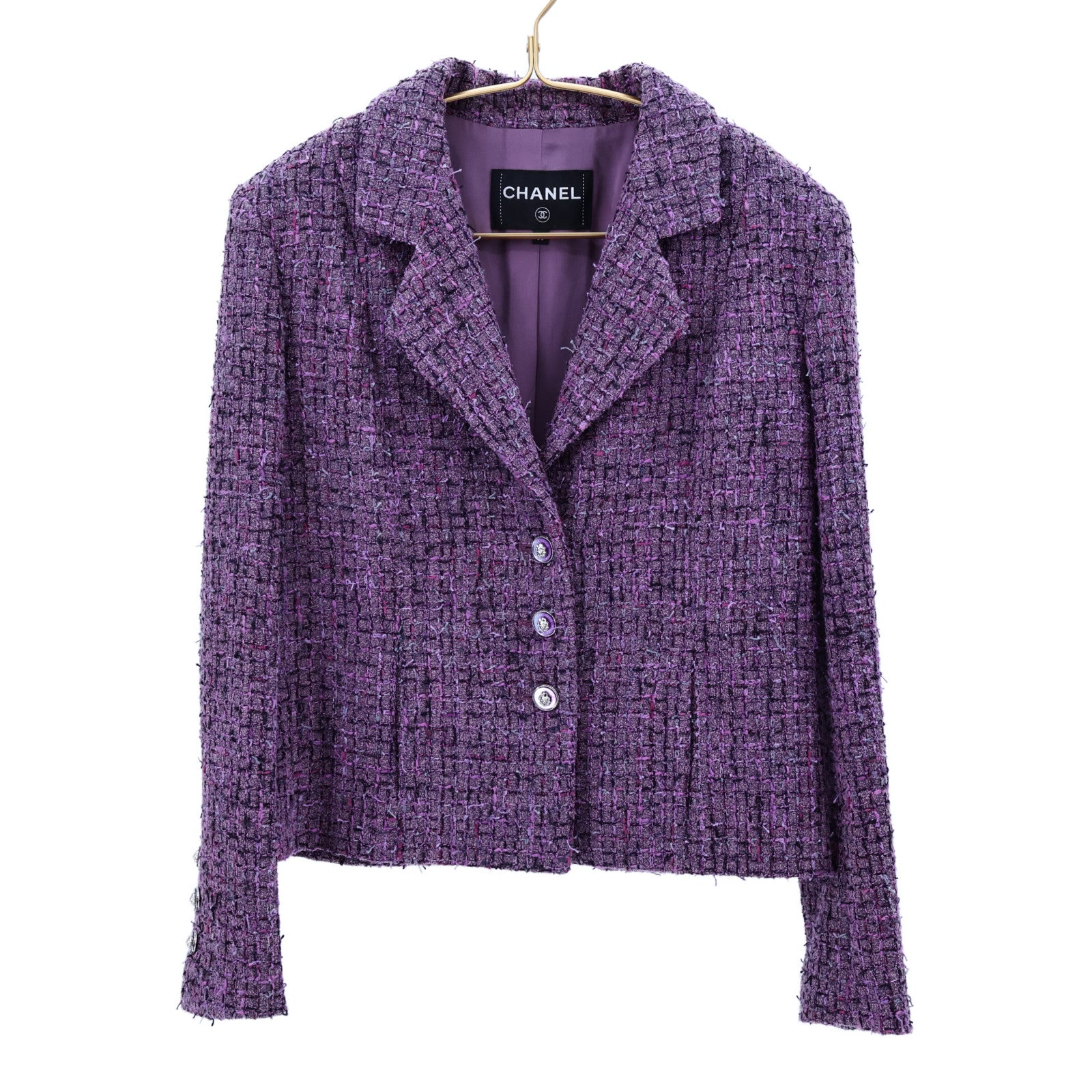 CHANEL Acrylic/Cotton Look 12 Tweed Jacket外套