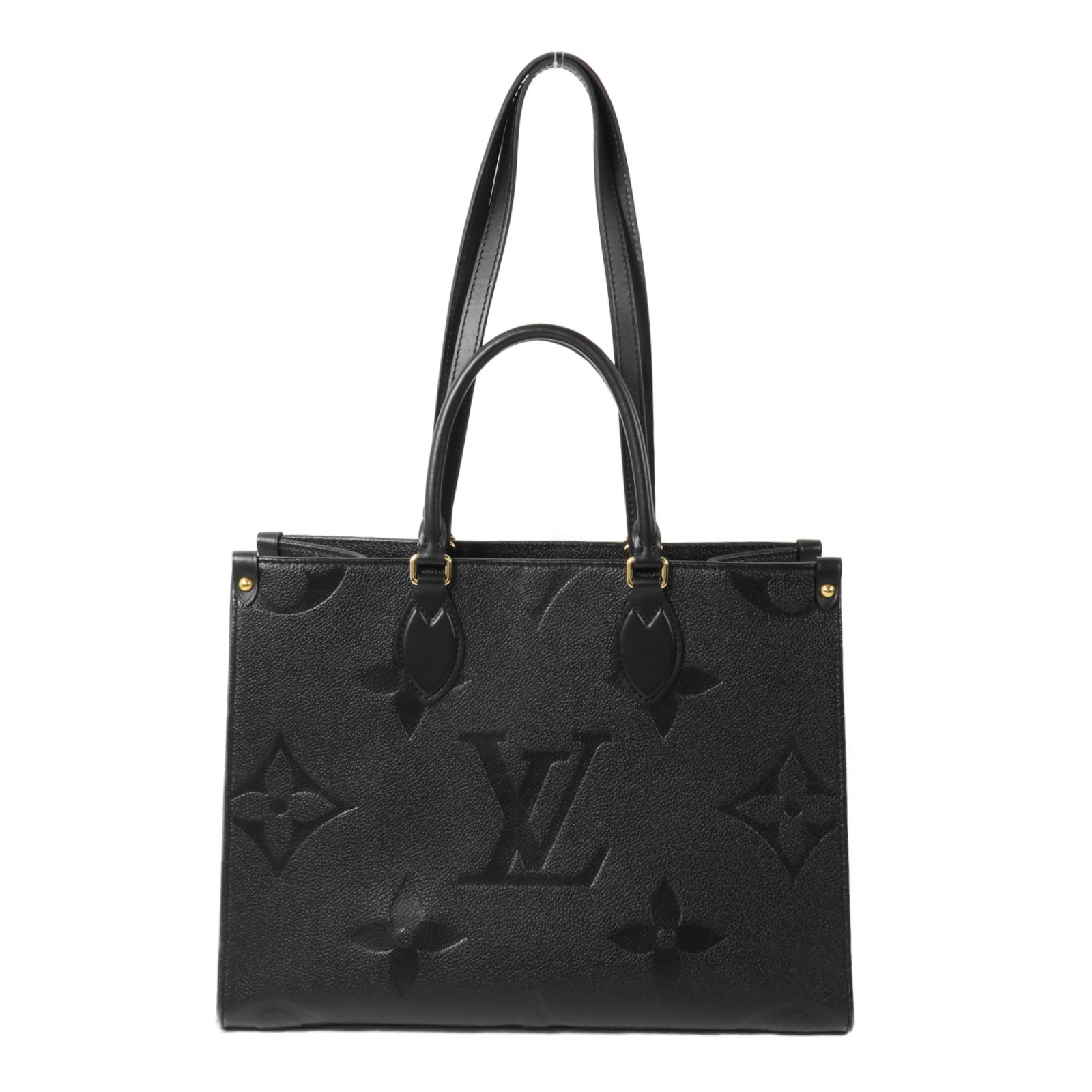 LOUIS VUITTON Monogram Empreinte On The Go MM手挽肩背兩用袋