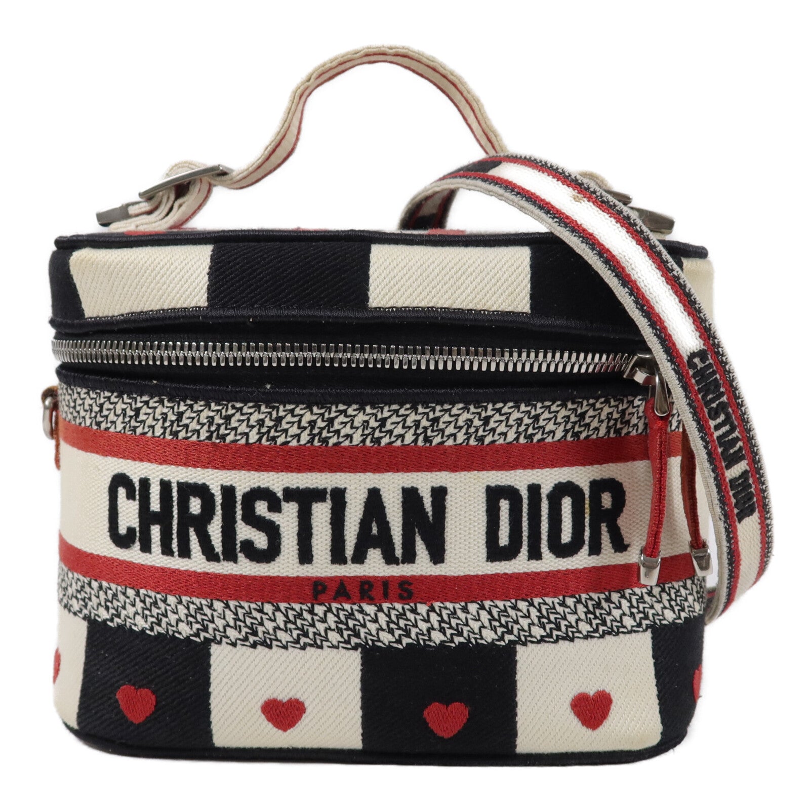 Dior 帆布Travel Vanity case Small手挽肩背兩用袋