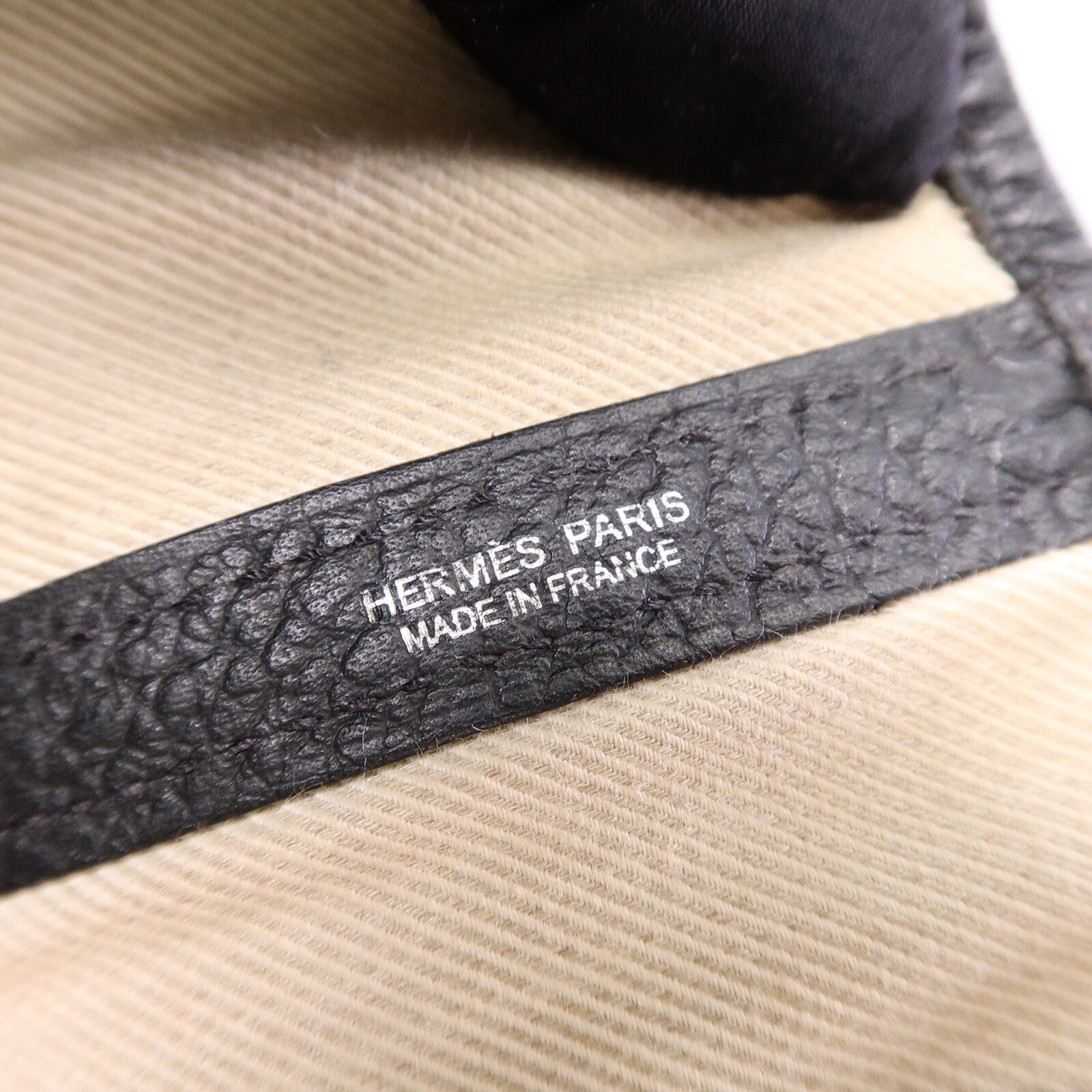 HERMES Negonda皮革GardenParty PM手挽袋Noir