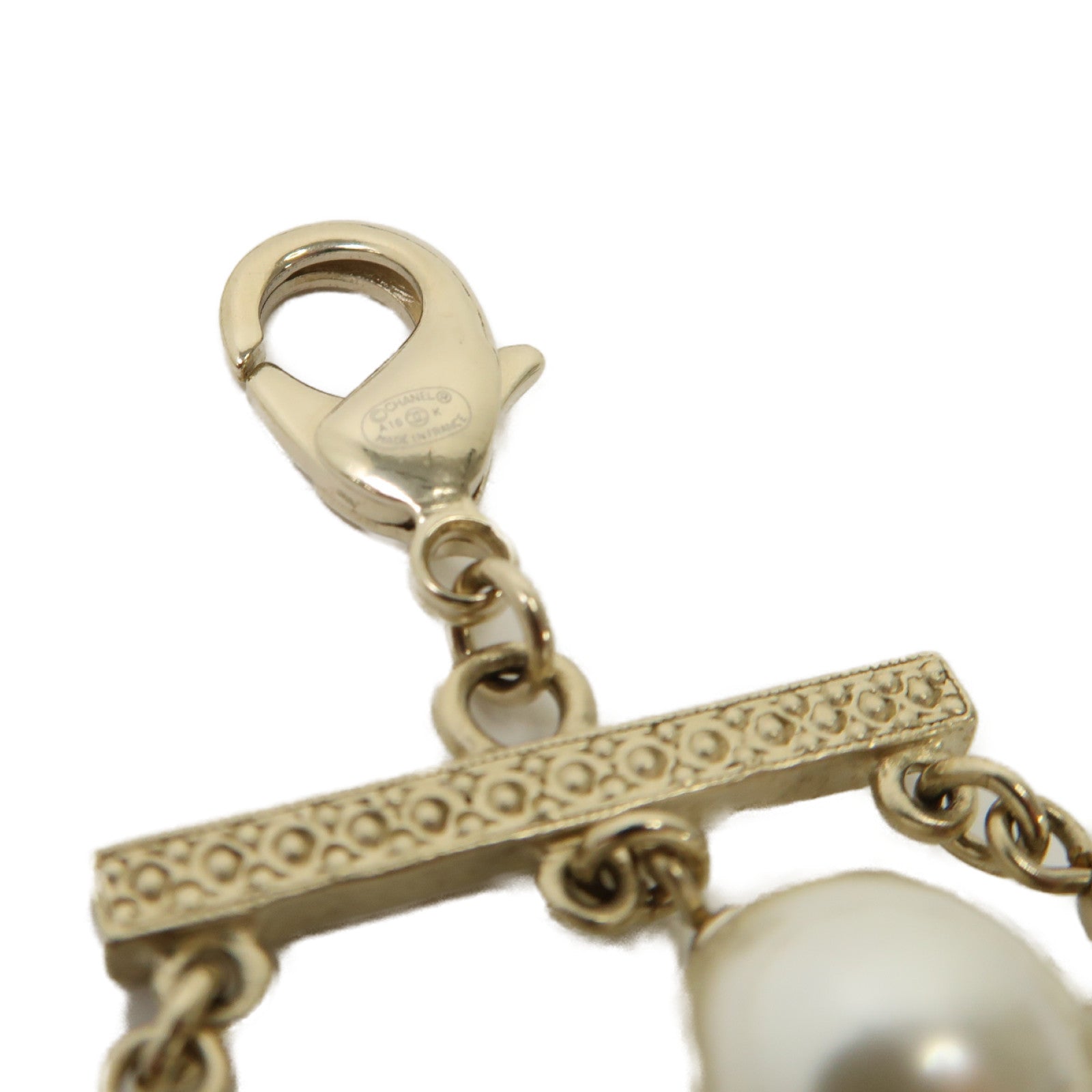 CHANEL PVC/金屬Necklace項鍊白色/紅色/金色