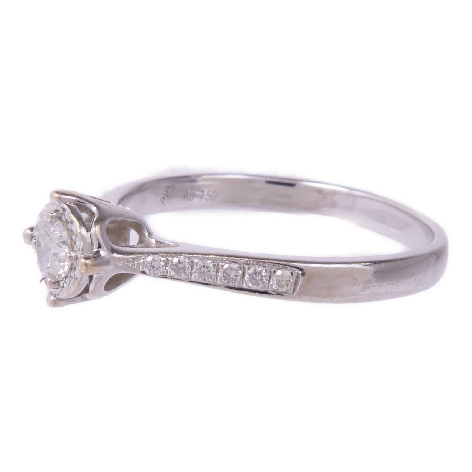 JEWELRY 【激減優惠】18K白金Diamond Ring鑽石戒指US#7.5