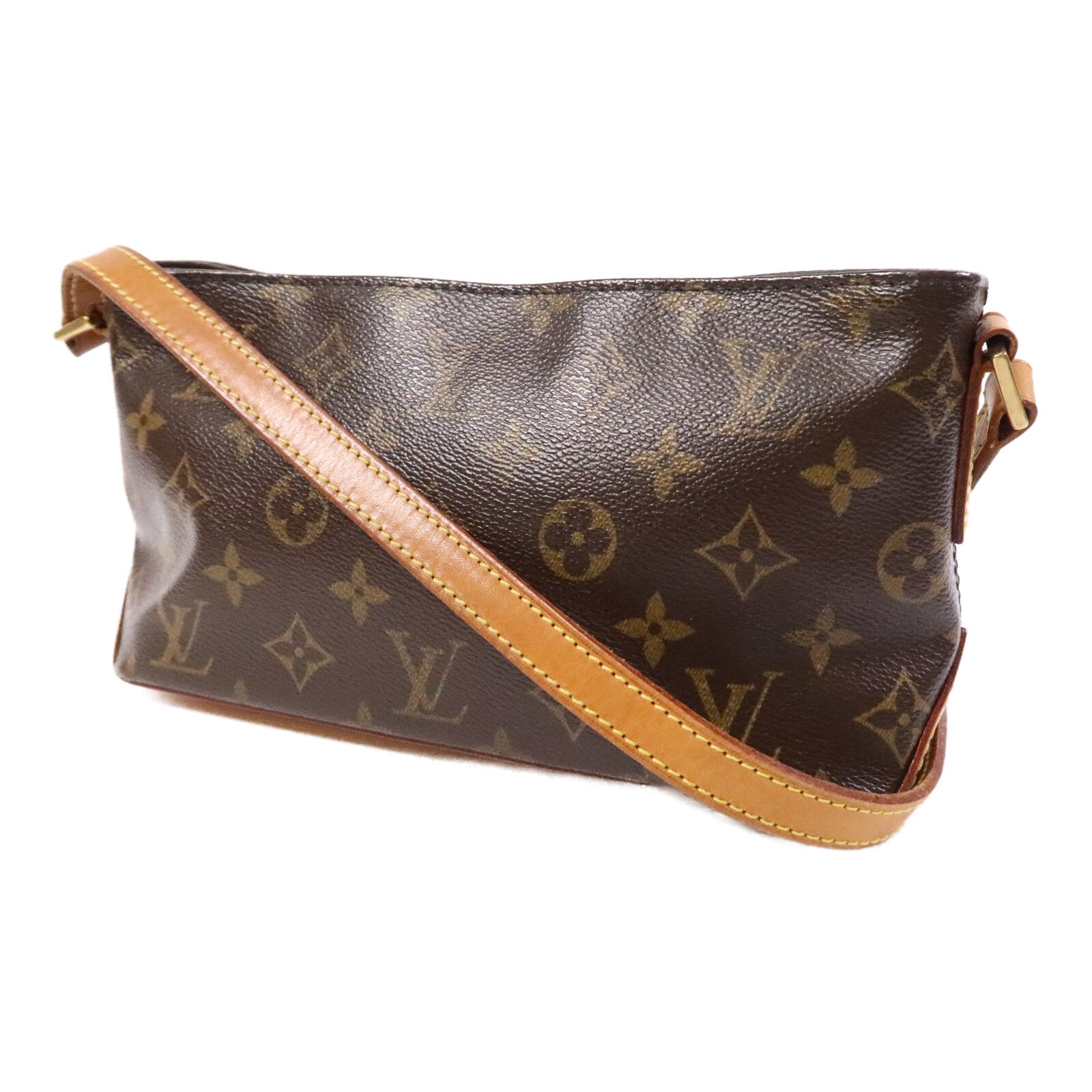 LOUIS VUITTON Monogram Trotteur金扣肩背袋