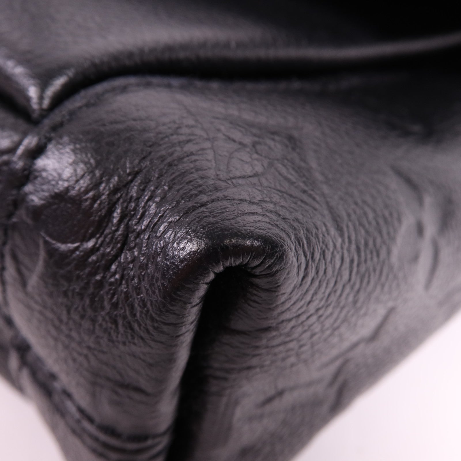 LOUIS VUITTON Monogram Empreinte Blanche BB金扣手挽肩背兩用袋