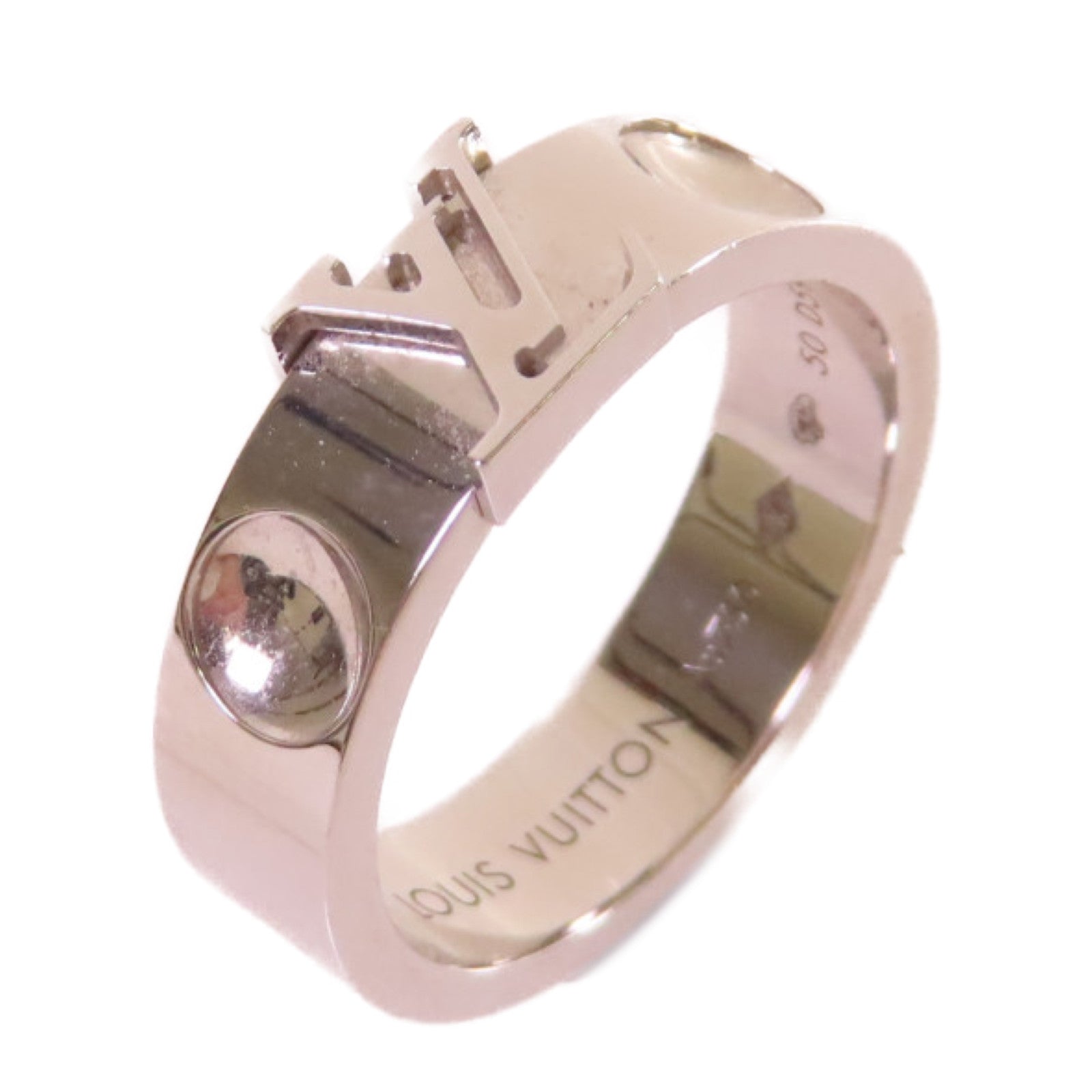 LOUIS VUITTON 【激減優惠】18K白金Empreinte Ring戒指#50/US#5.5
