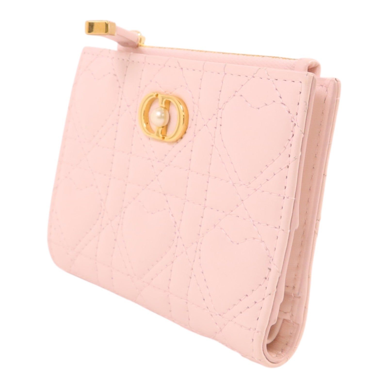 Dior 牛皮皮革Wallet金扣錢包