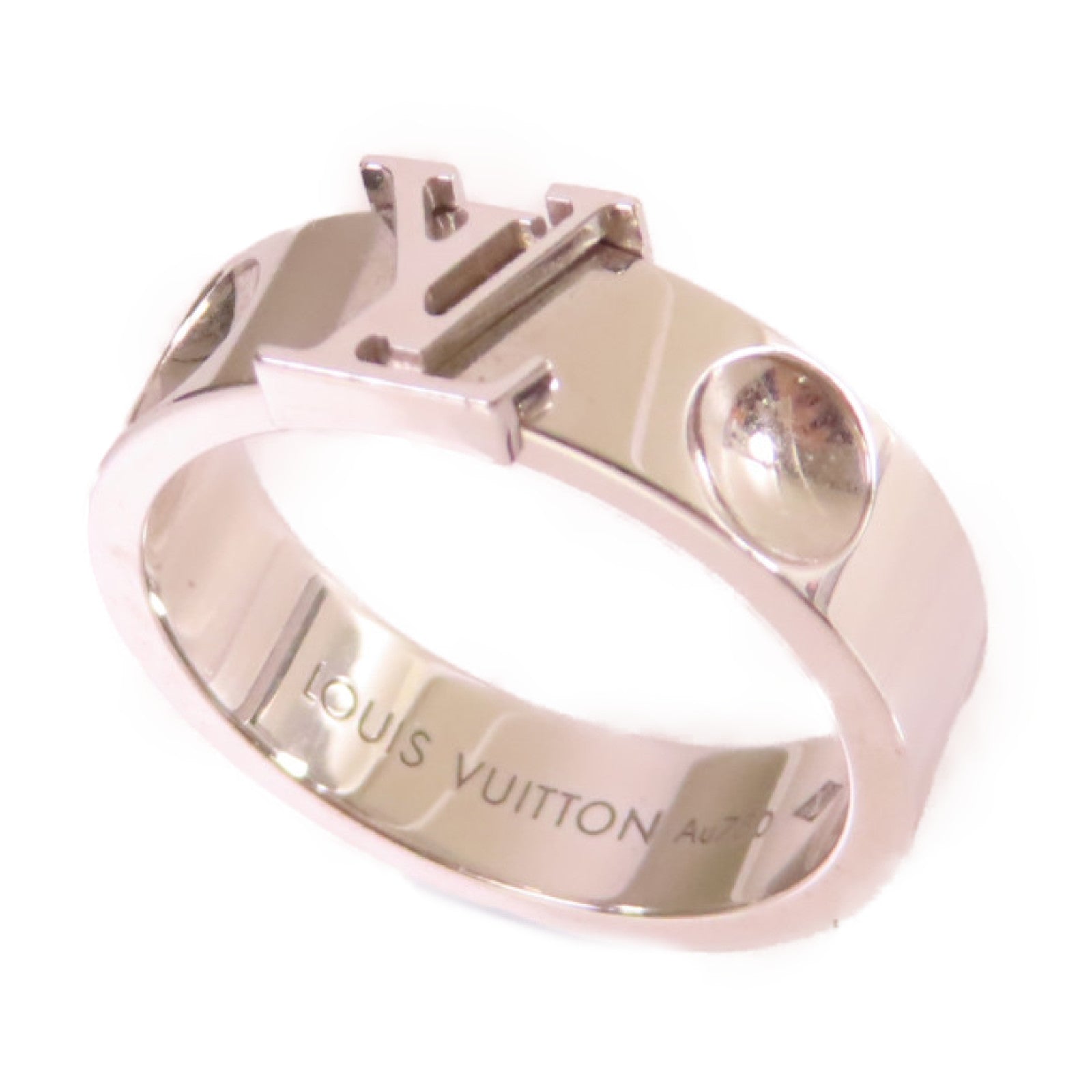 LOUIS VUITTON 【激減優惠】18K白金Empreinte Ring戒指#50/US#5.5