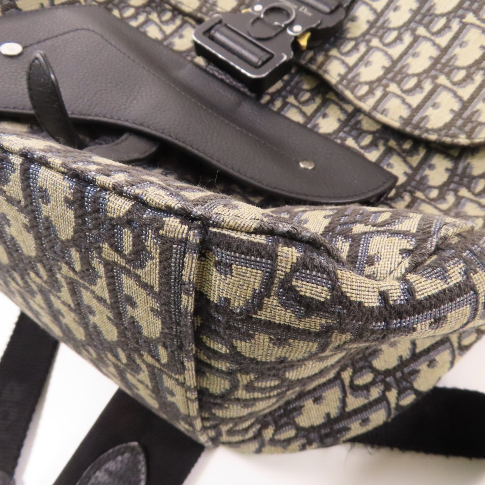 Dior 帆布Gallop Backpack銀扣背包