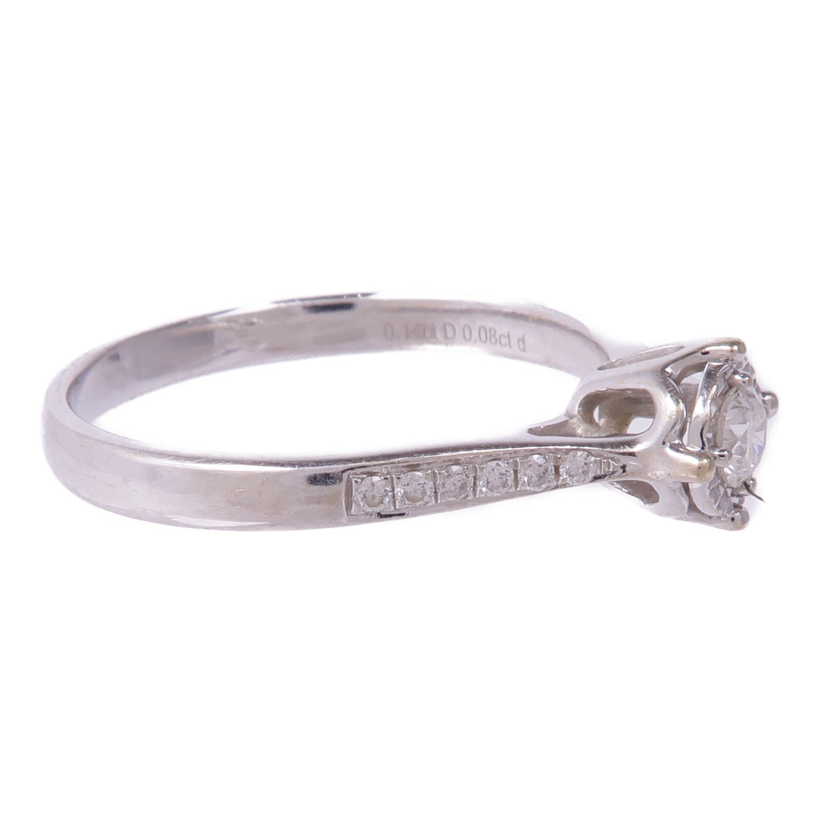JEWELRY 【激減優惠】18K白金Diamond Ring鑽石戒指US#7.5