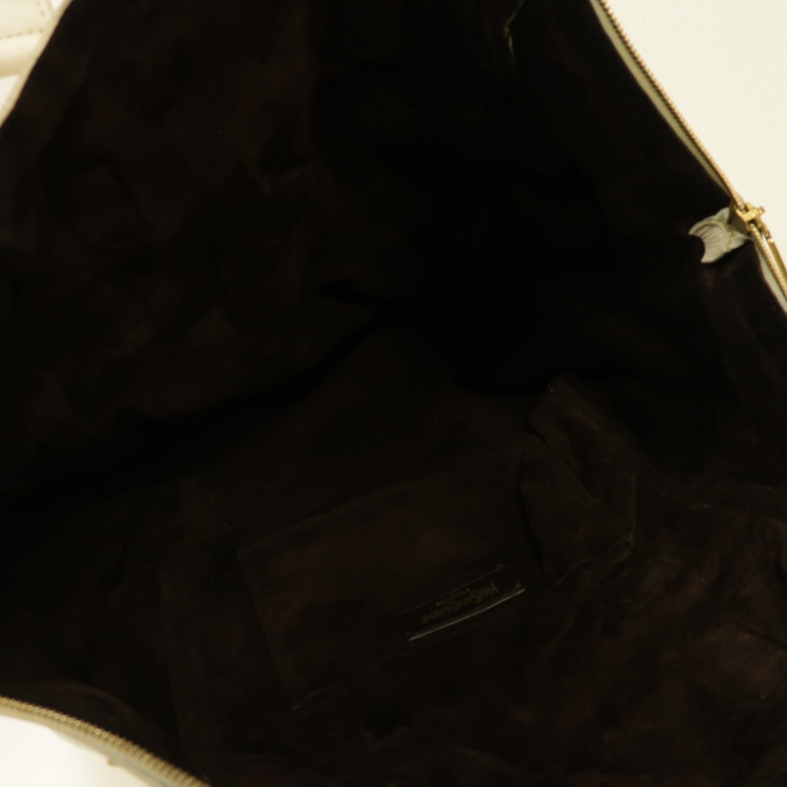 SAINT LAURENT 【激減優惠】牛皮皮革Shoulder Bag金扣肩背袋白色