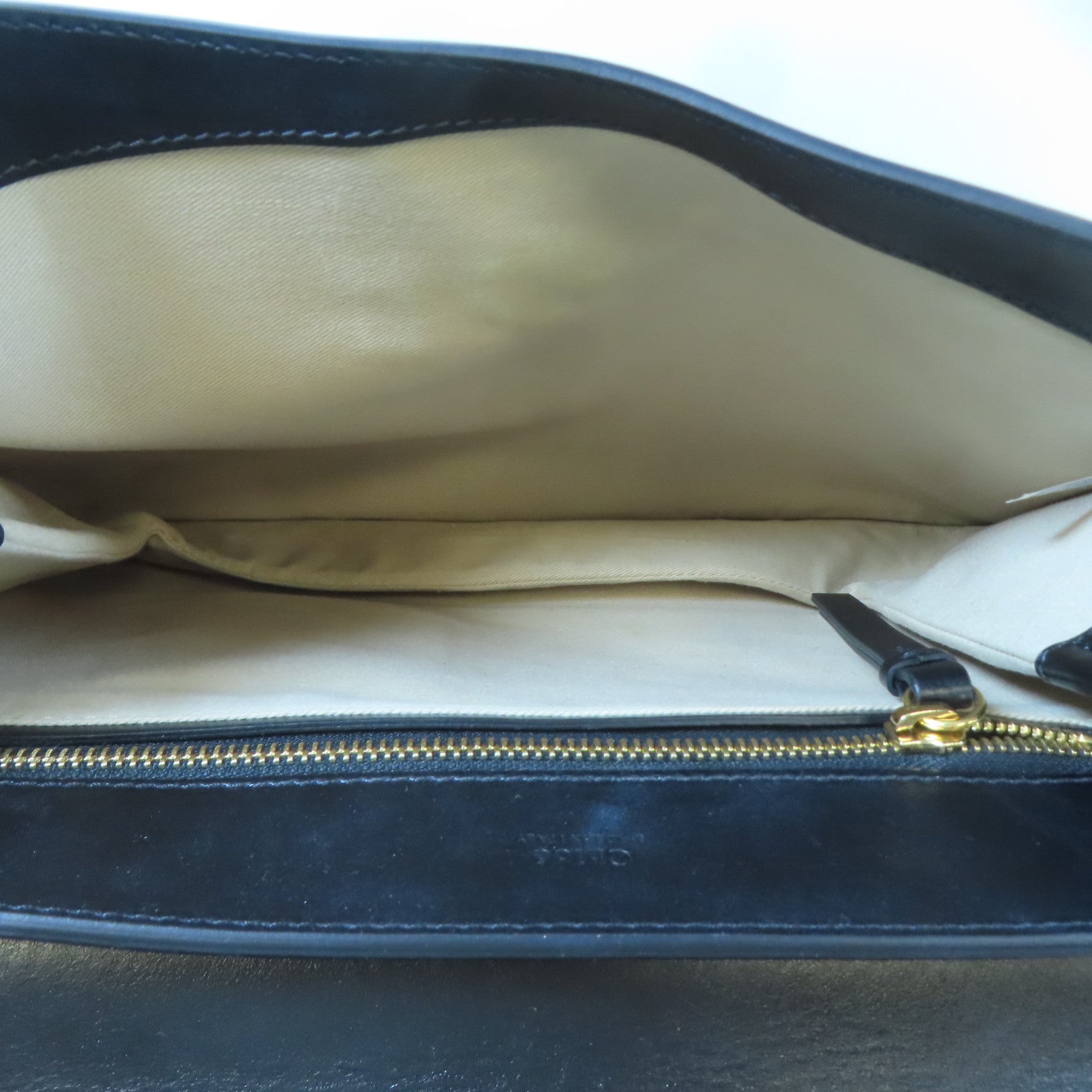 Chloe 【激減優惠】牛皮皮革2 Way Shoulder Bag金扣手挽肩背兩用袋黑色