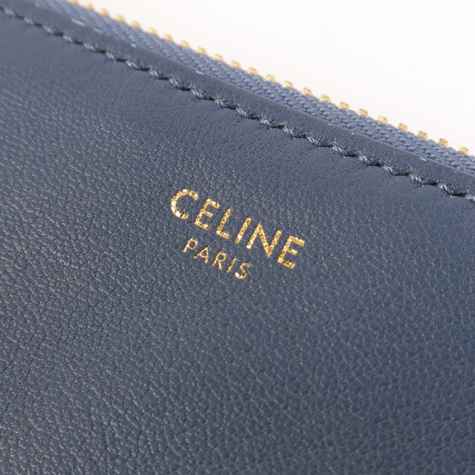 CELINE 羊皮皮革Trio金扣肩背袋