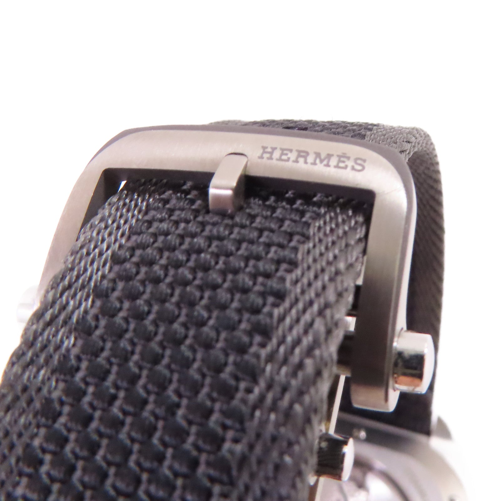 HERMES HO8 Watch鈦金屬/皮帶自動機芯手錶灰色