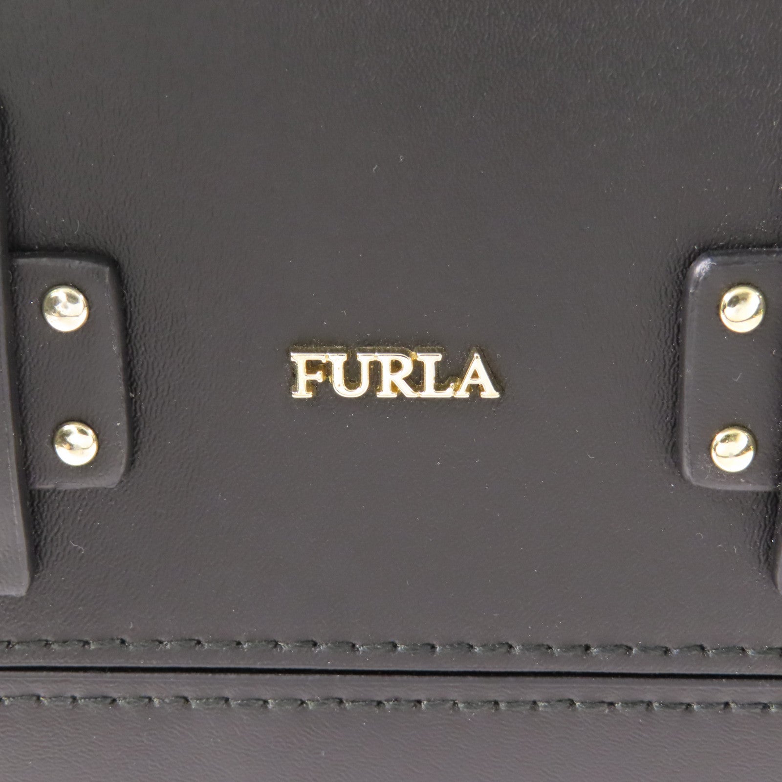 Furla 【激減優惠】牛皮皮革2 Way Bag金扣手挽肩背兩用袋