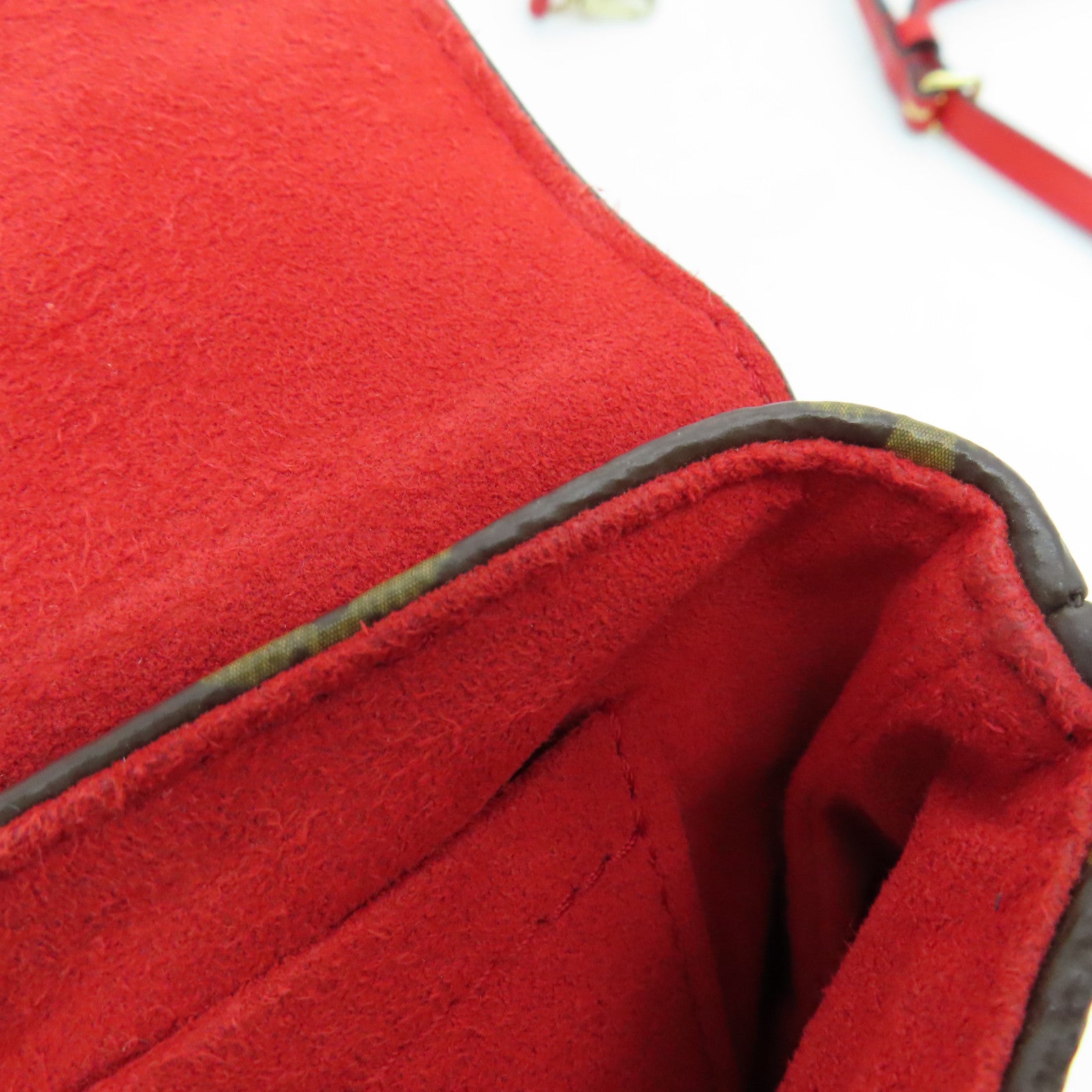 LOUIS VUITTON Monogram Locky BB 2 way  Shoulder Bag金扣兩用手挽肩背袋紅色