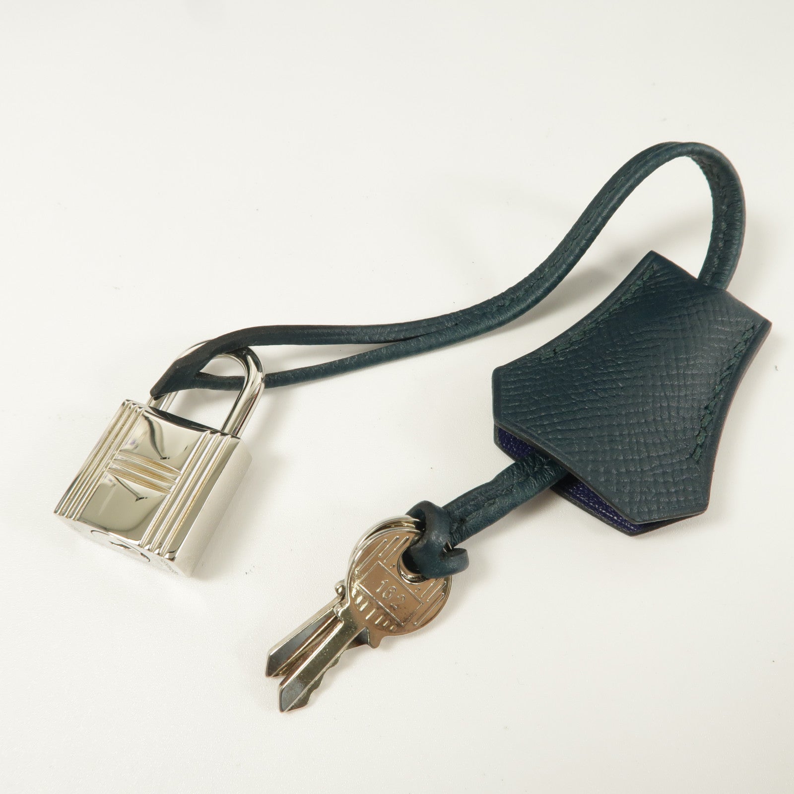 HERMES Epsom皮革/Clemence皮革Kelly 28手挽肩背兩用袋Vert Cypres/Bleu Obscur/Malachite