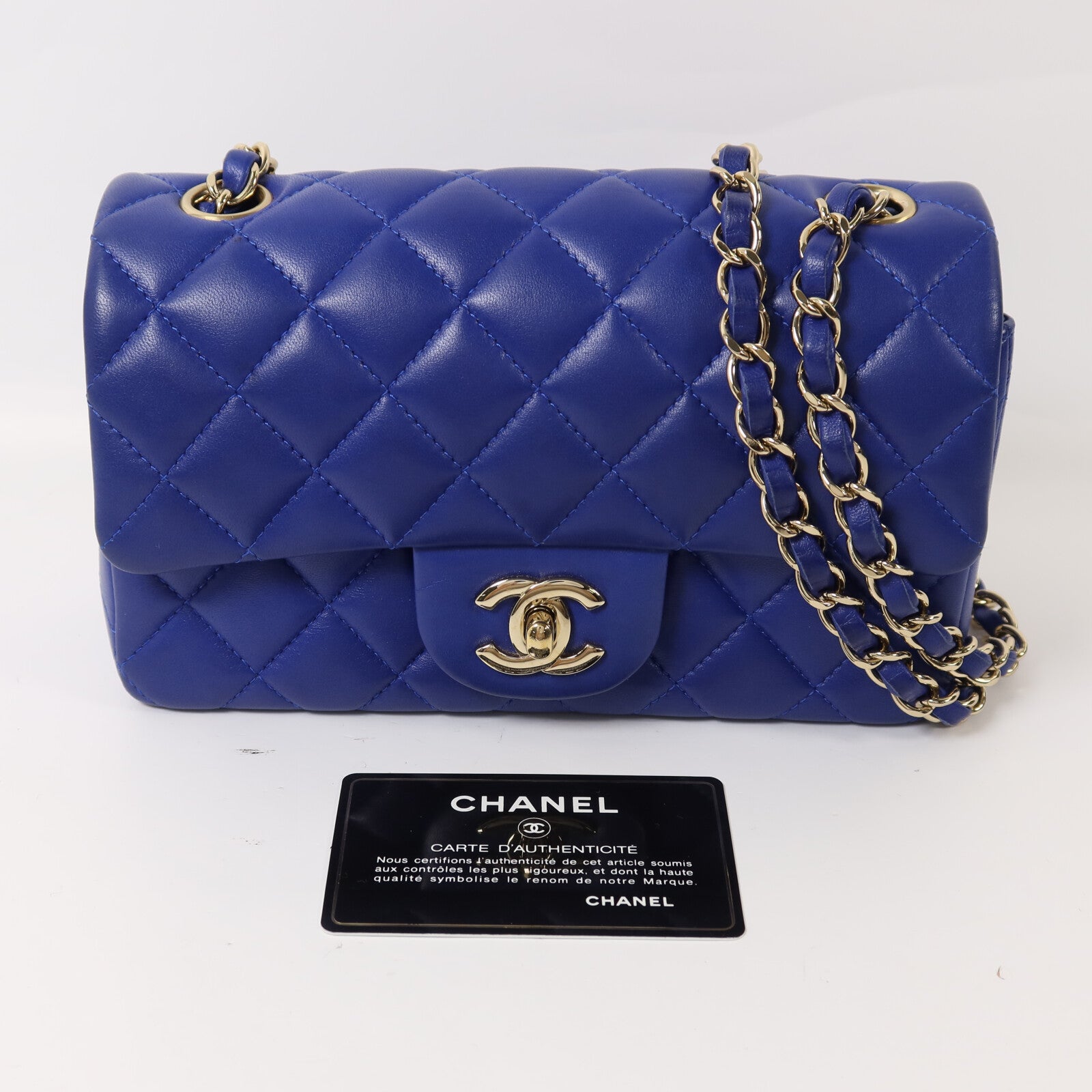 CHANEL 羊皮皮革Mini Classic 20鏈帶肩背袋
