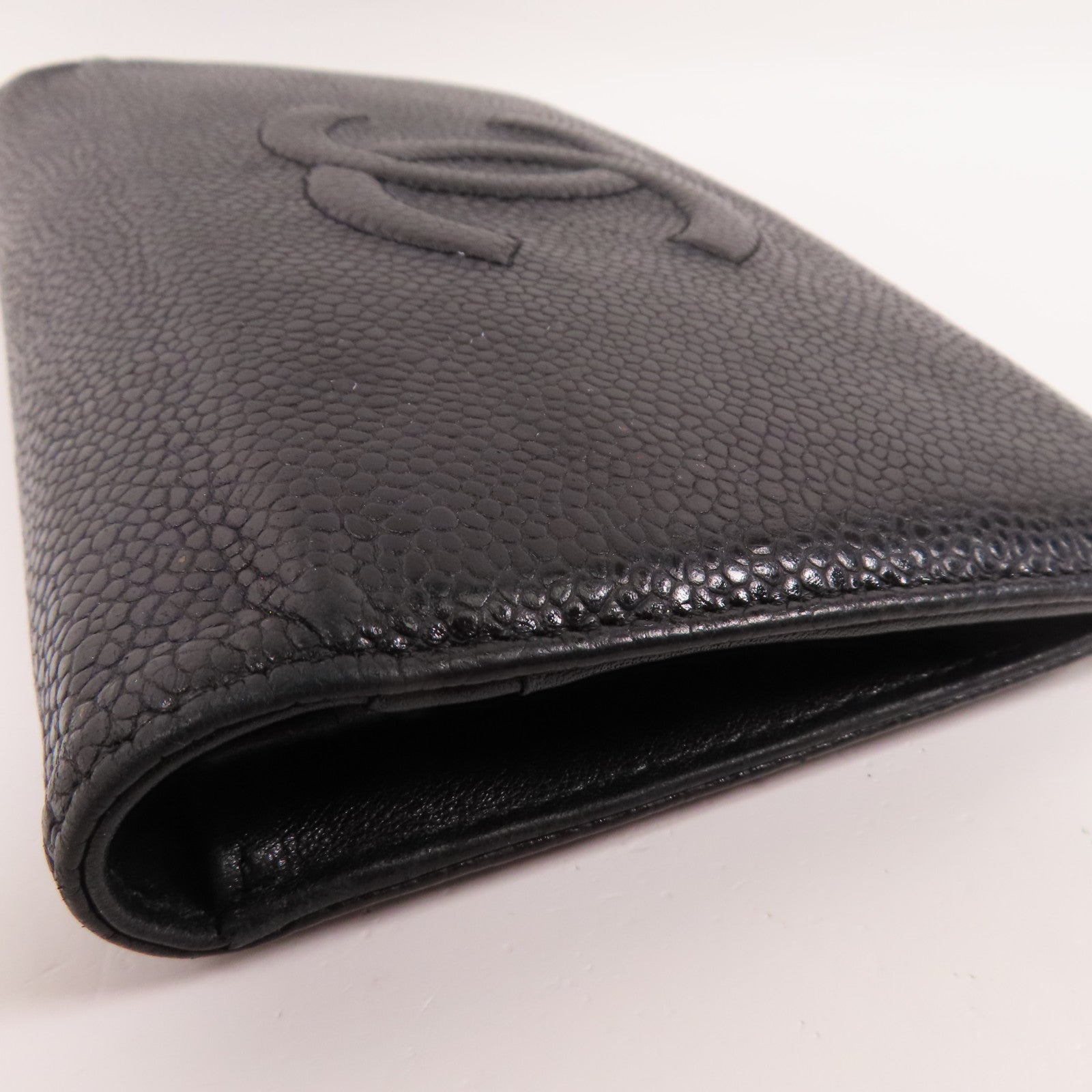 CHANEL 牛皮皮革Long Wallet銀扣長錢包