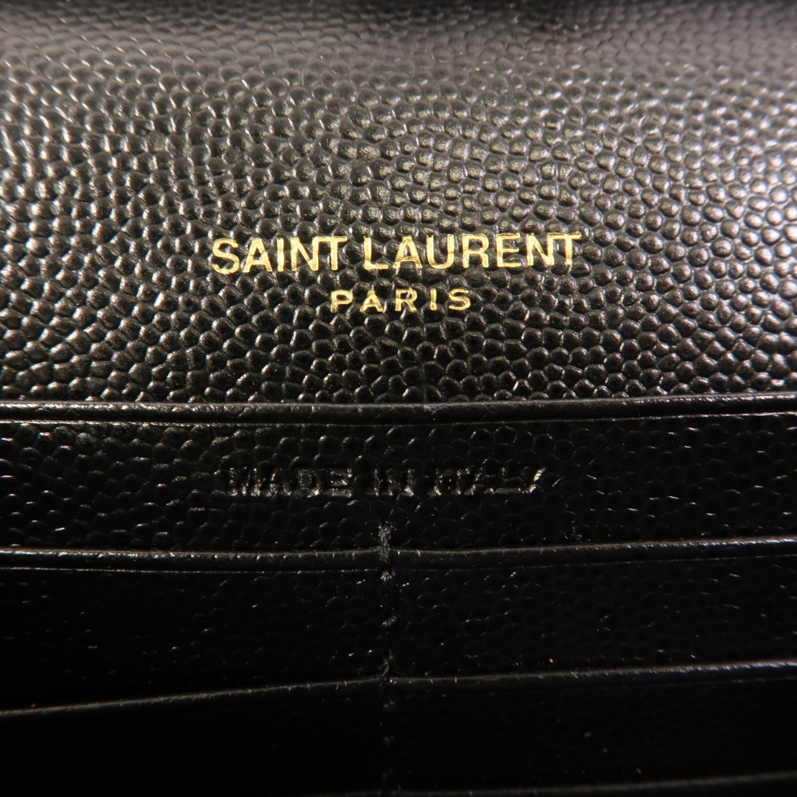 SAINT LAURENT 牛皮皮革Cassandre Envelope鏈帶肩背袋