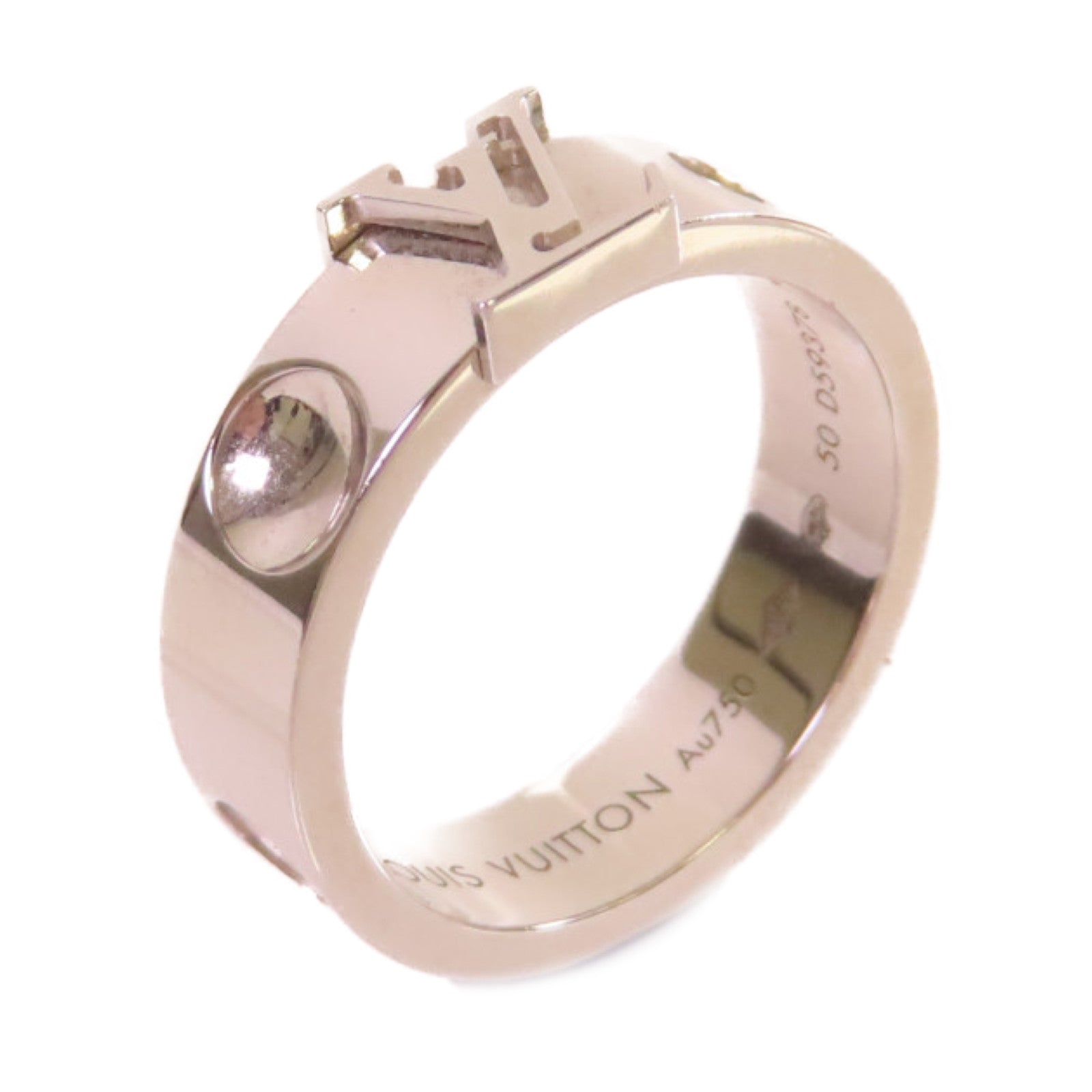 LOUIS VUITTON 【激減優惠】18K白金Empreinte Ring戒指#50/US#5.5