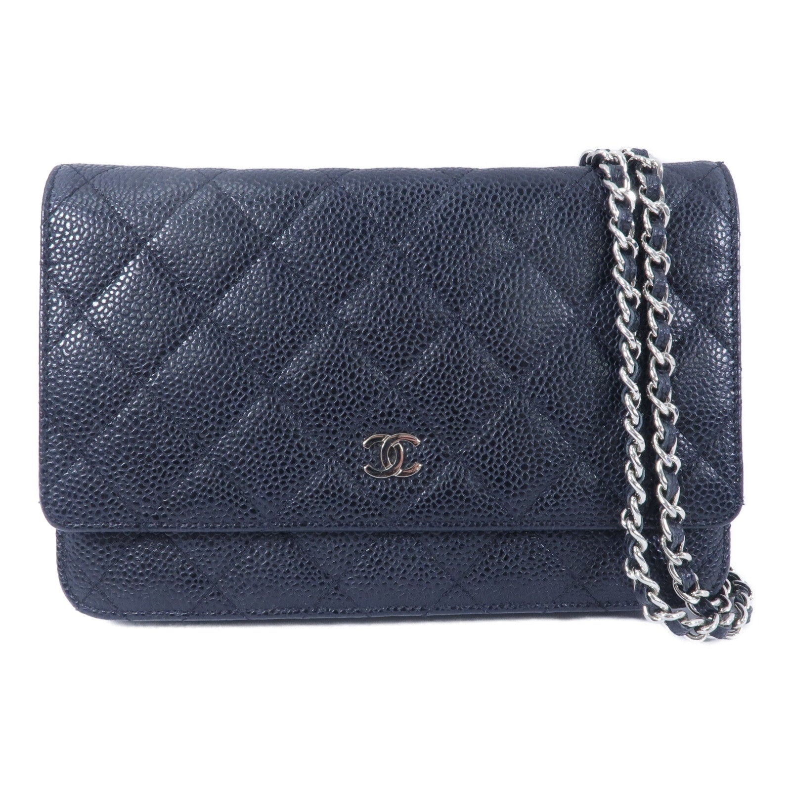 CHANEL 牛皮皮革WOC Wallet On Chain鏈帶肩背袋