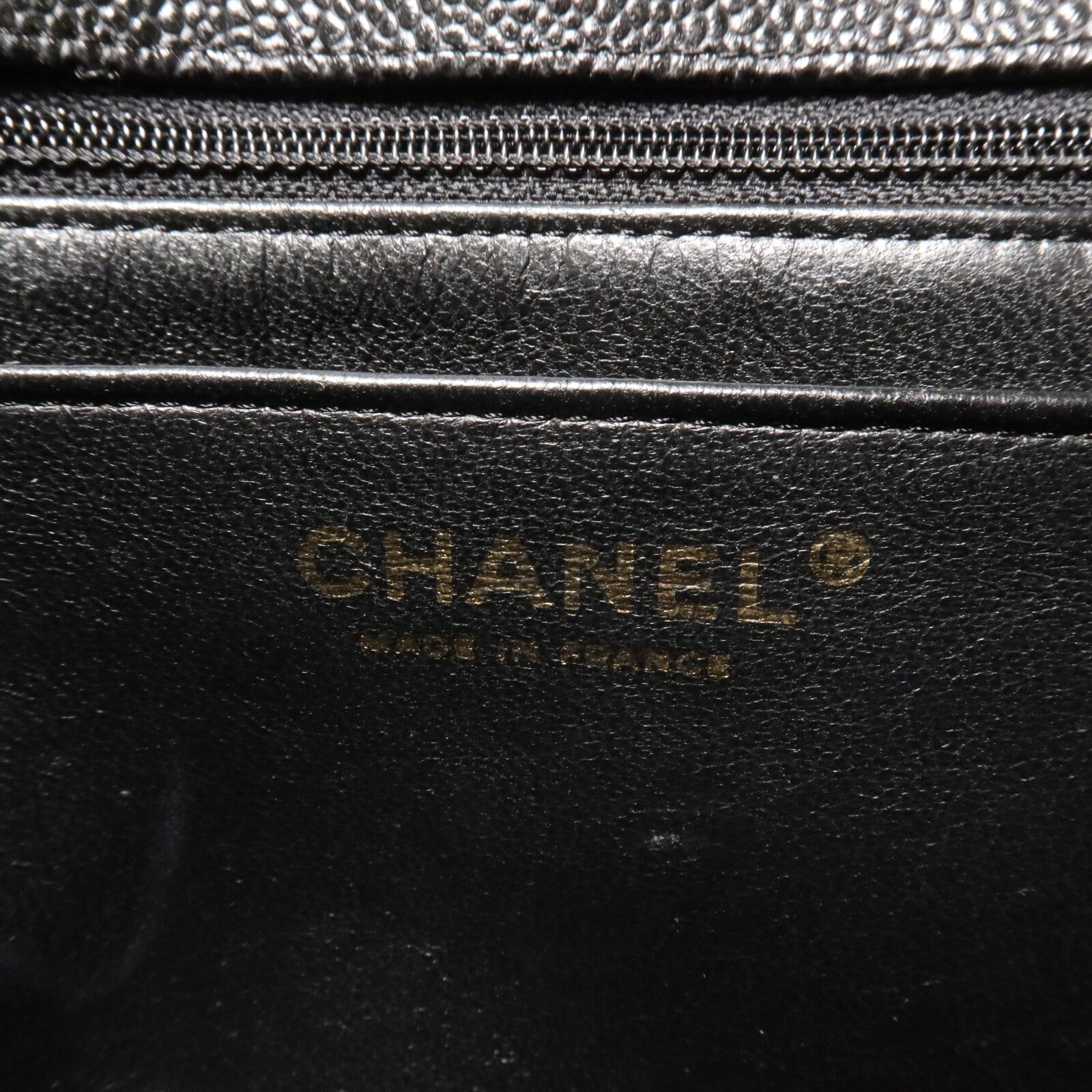 CHANEL 牛皮皮革Large Classic鏈帶肩背袋